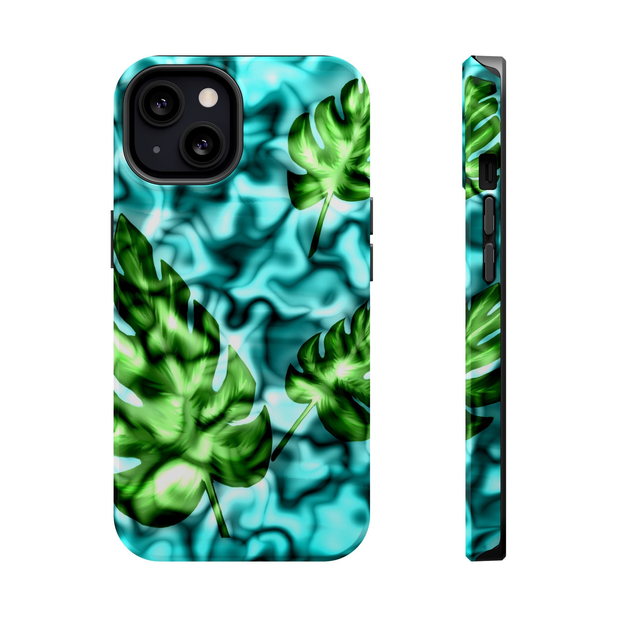 Phone Case — Tropical Monstera Leaves Magnetic Impact-Resistant Cover