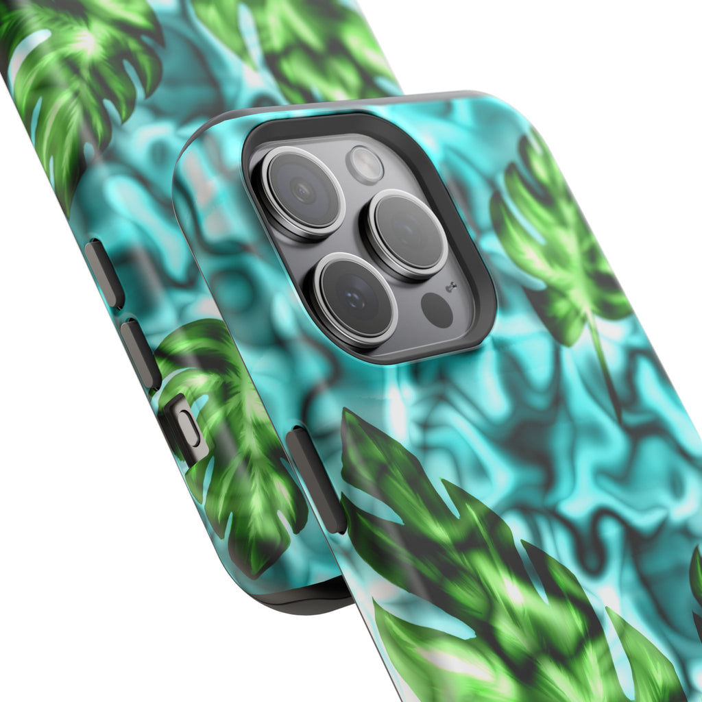 Phone Case — Tropical Monstera Leaves Magnetic Impact-Resistant Cover