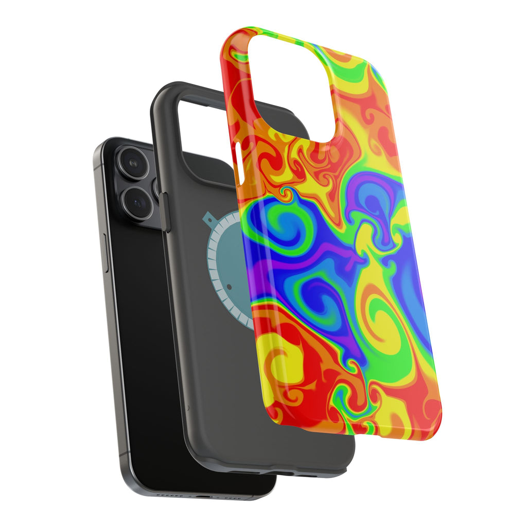 Psychedelic Swirl Magnetic Impact-Resistant Phone Case