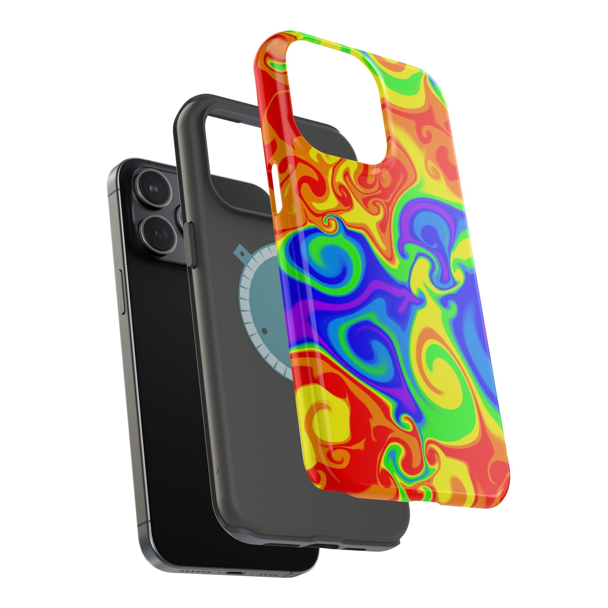Psychedelic Swirl Magnetic Impact-Resistant Phone Case