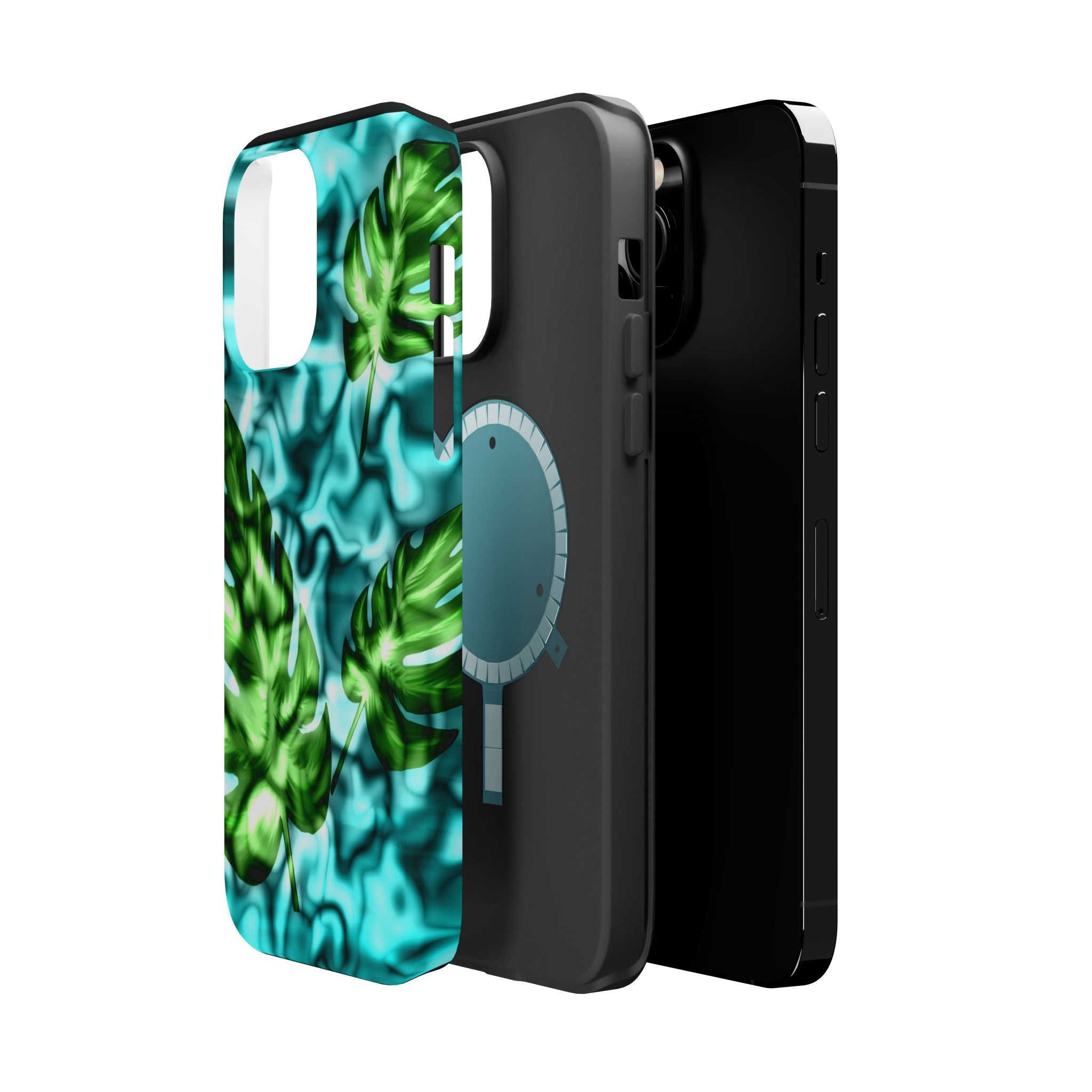 Phone Case — Tropical Monstera Leaves Magnetic Impact-Resistant Cover