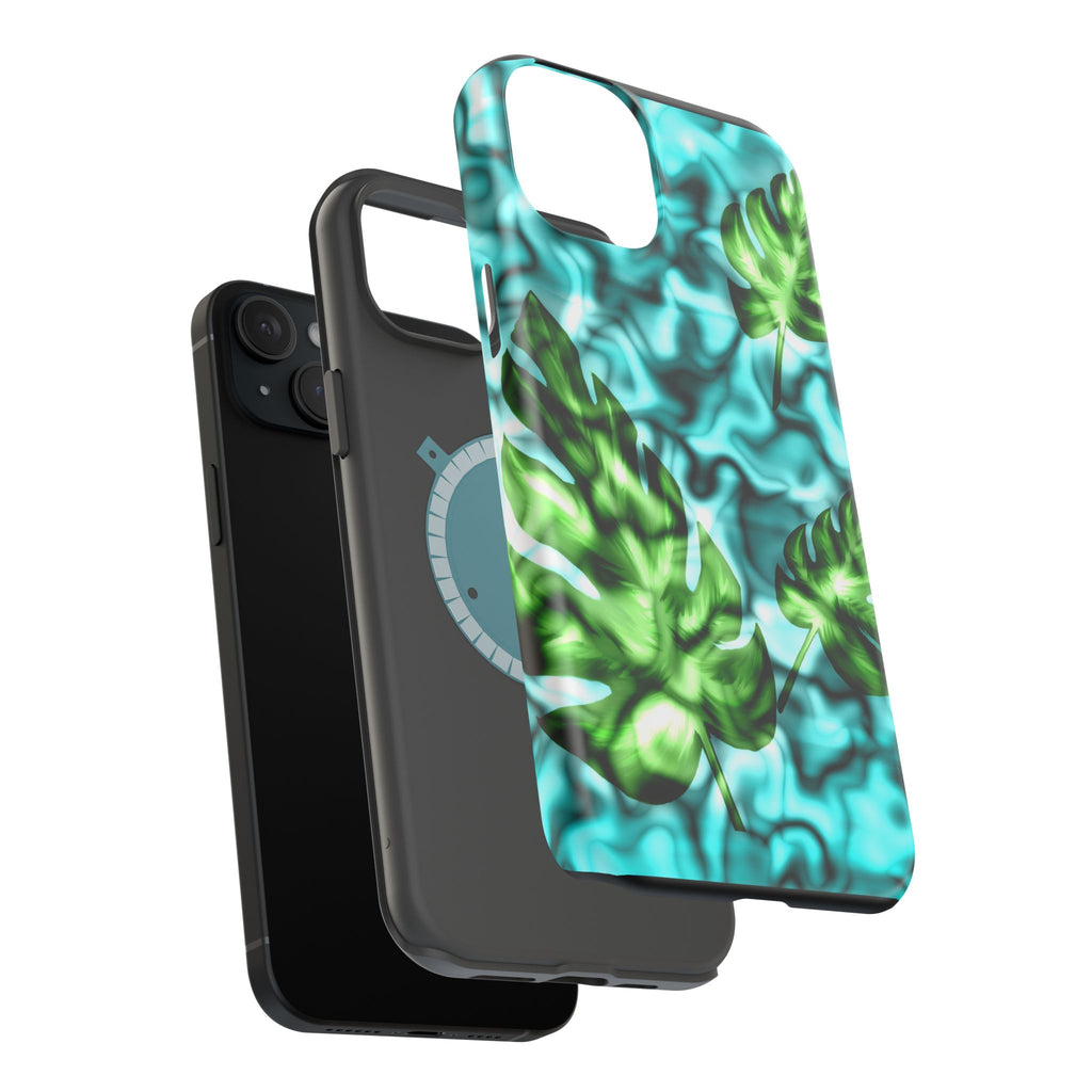 Phone Case — Tropical Monstera Leaves Magnetic Impact-Resistant Cover