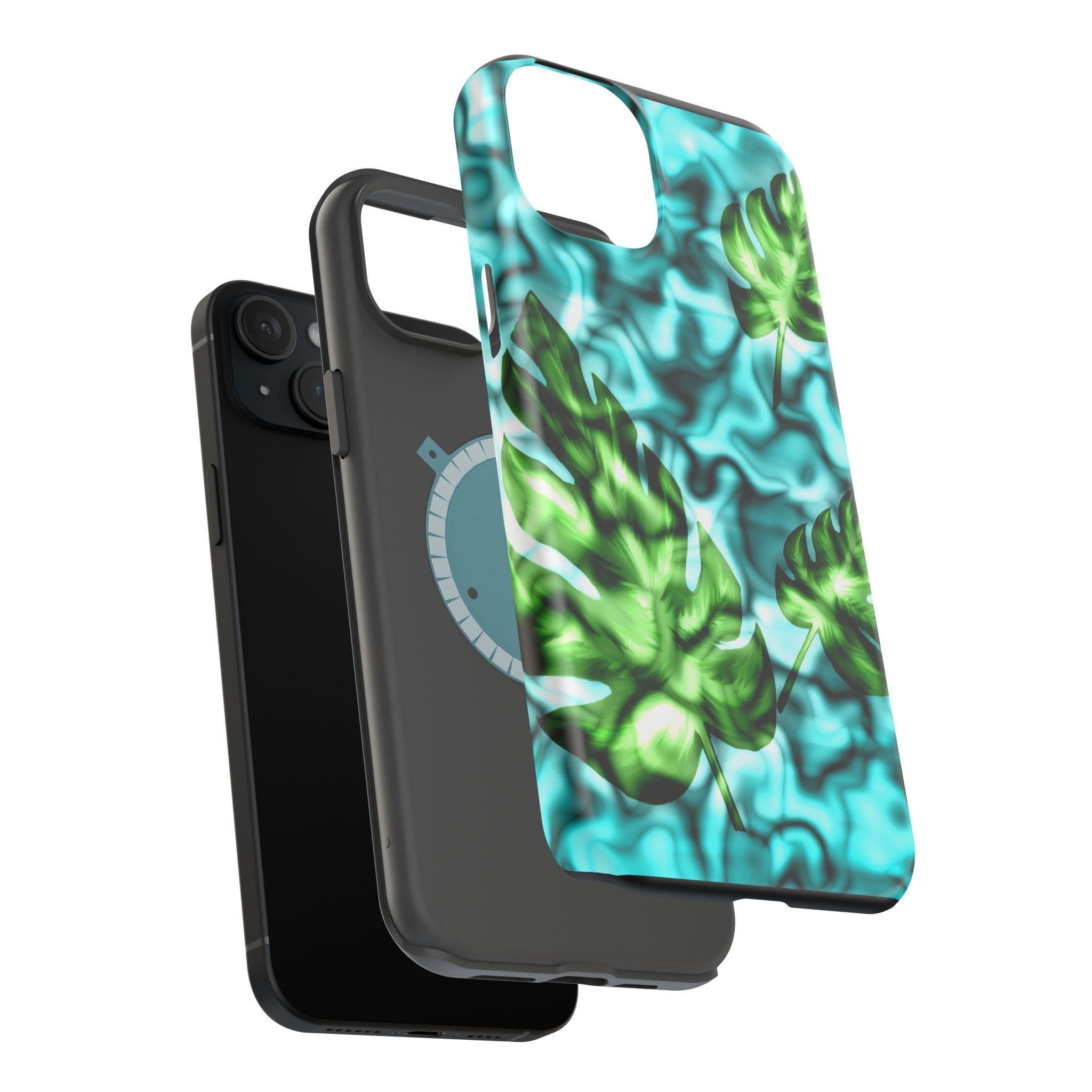 Phone Case — Tropical Monstera Leaves Magnetic Impact-Resistant Cover