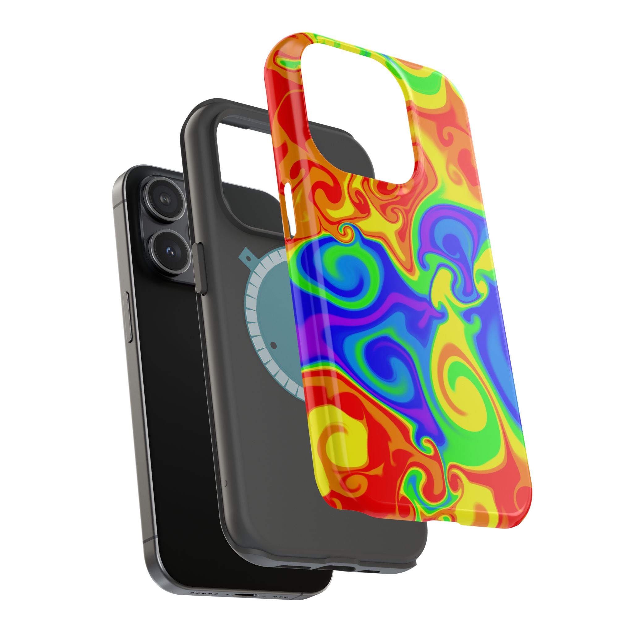 Psychedelic Swirl Magnetic Impact-Resistant Phone Case