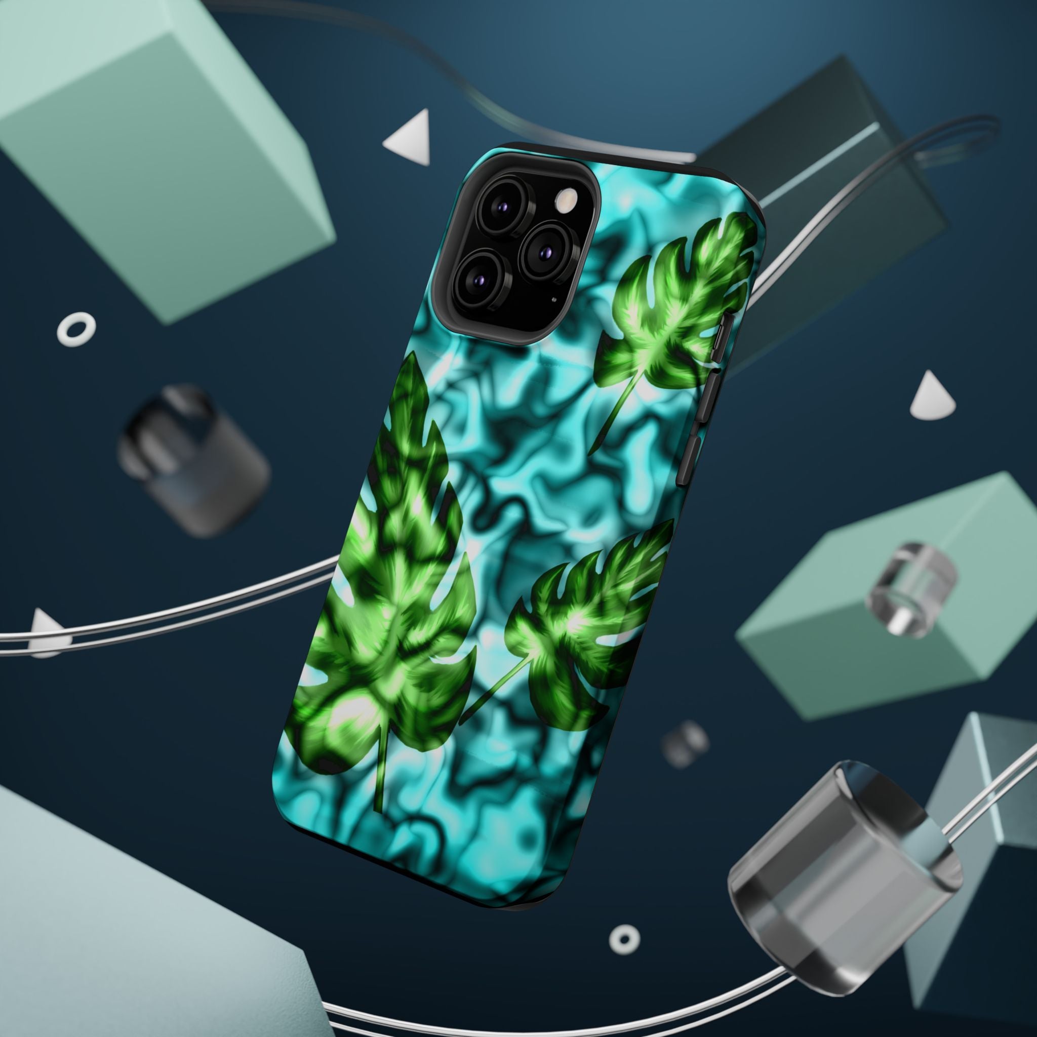 Phone Case — Tropical Monstera Leaves Magnetic Impact-Resistant Cover