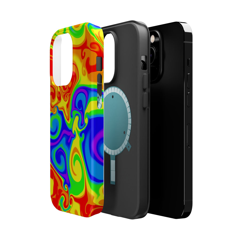 Psychedelic Swirl Magnetic Impact-Resistant Phone Case