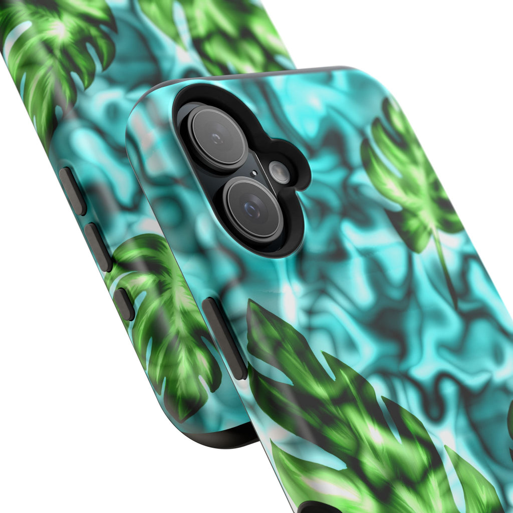 Phone Case — Tropical Monstera Leaves Magnetic Impact-Resistant Cover