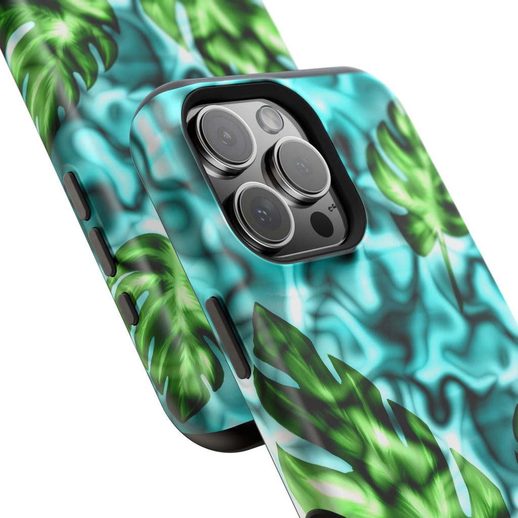 Phone Case — Tropical Monstera Leaves Magnetic Impact-Resistant Cover