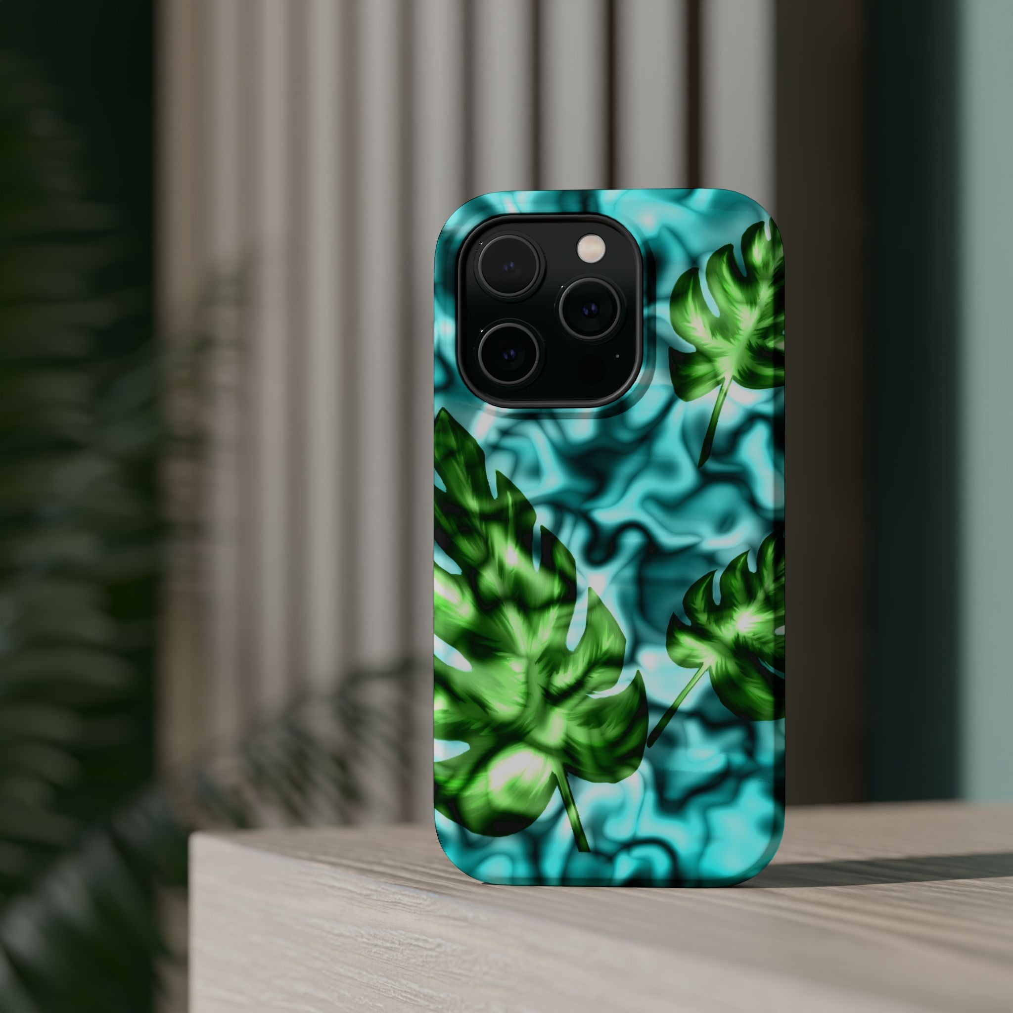 Phone Case — Tropical Monstera Leaves Magnetic Impact-Resistant Cover