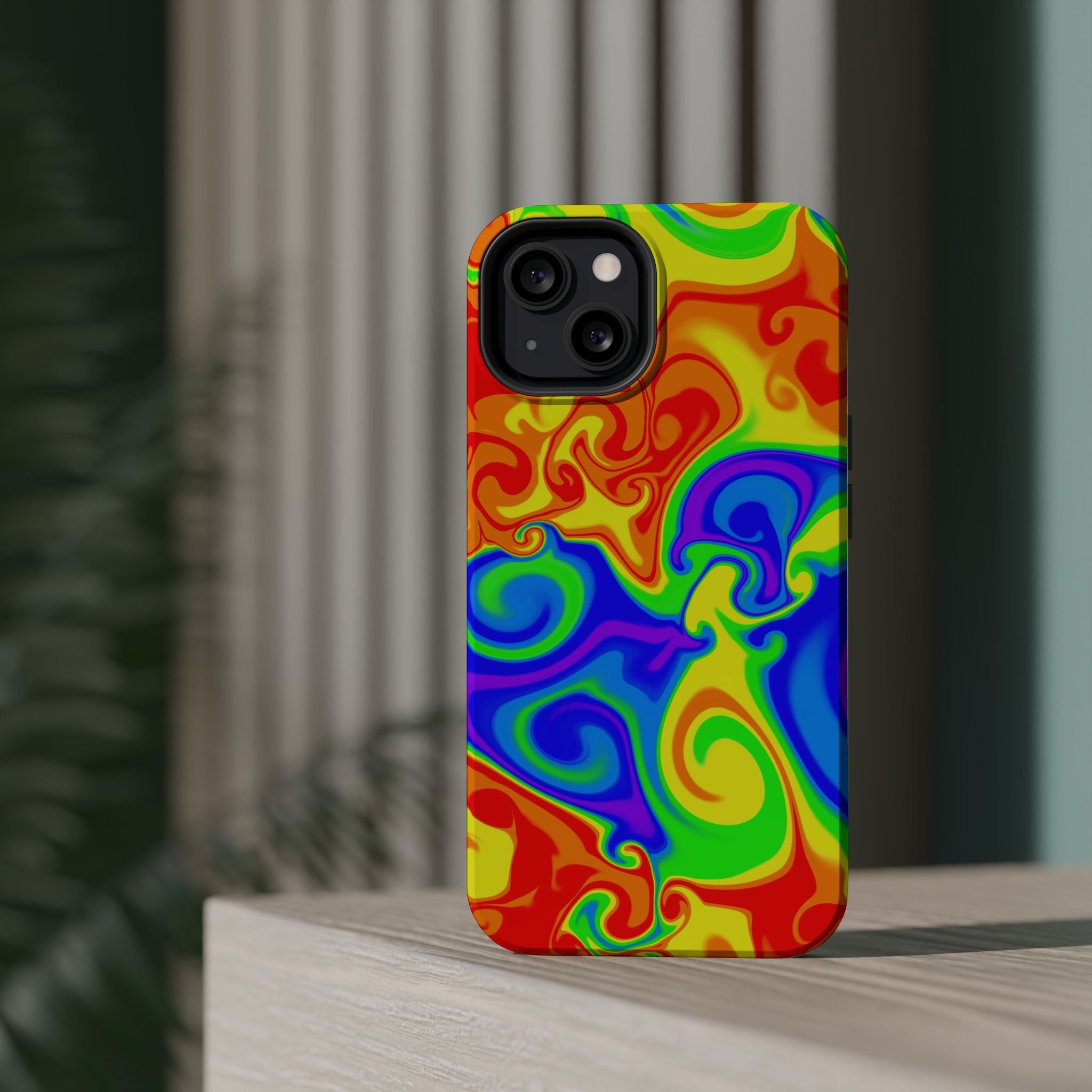 Psychedelic Swirl Magnetic Impact-Resistant Phone Case