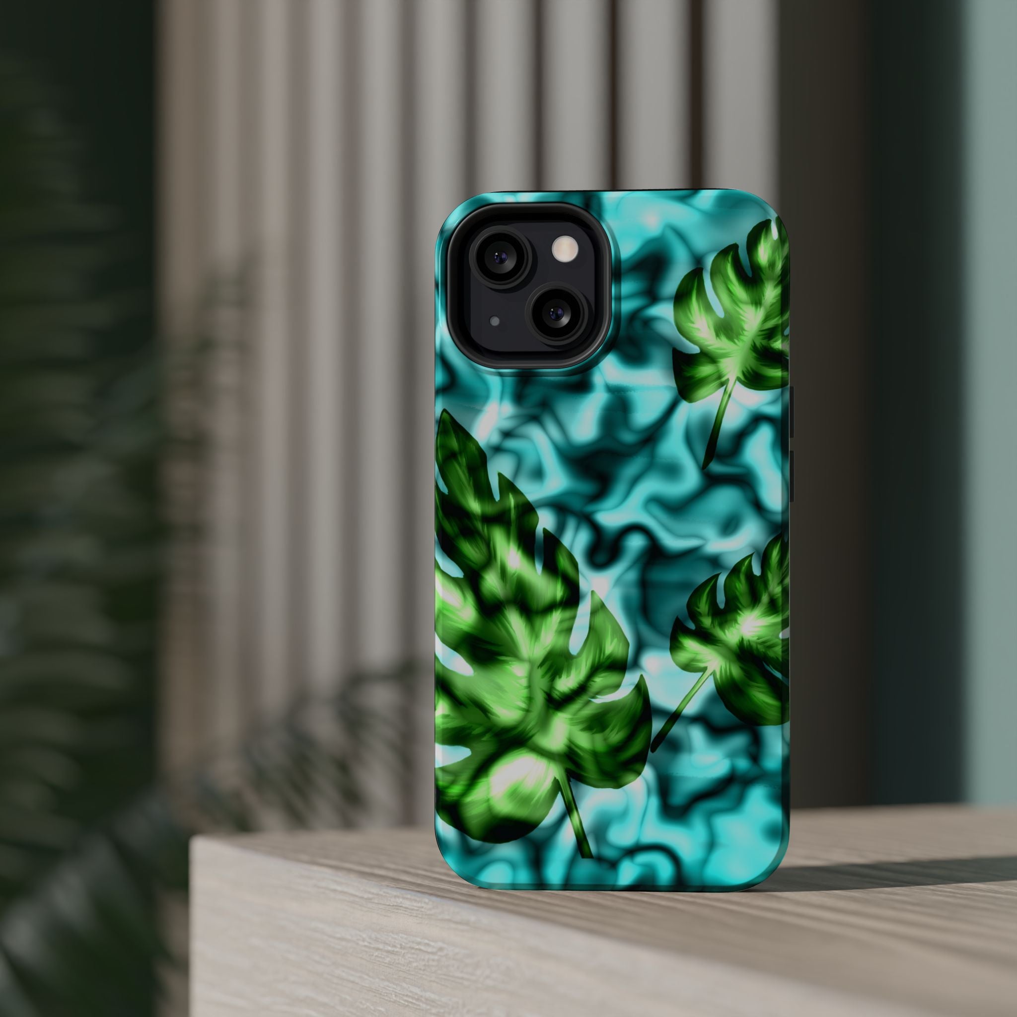 Phone Case — Tropical Monstera Leaves Magnetic Impact-Resistant Cover