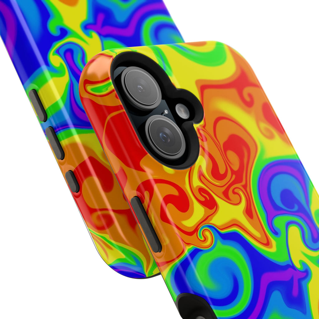 Psychedelic Swirl Magnetic Impact-Resistant Phone Case
