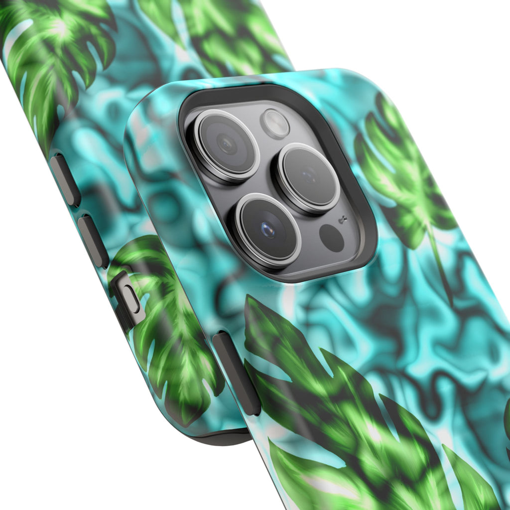 Phone Case — Tropical Monstera Leaves Magnetic Impact-Resistant Cover