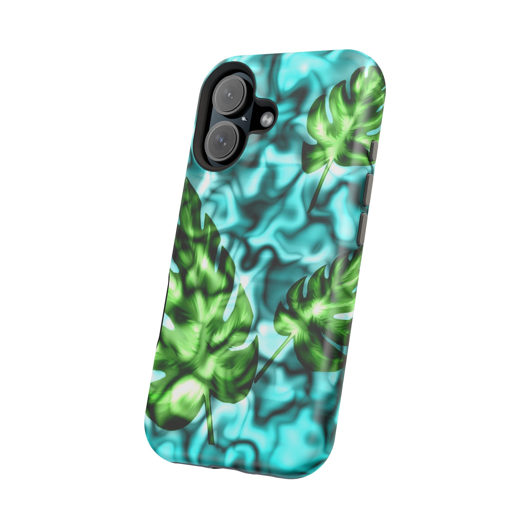 Phone Case — Tropical Monstera Leaves Magnetic Impact-Resistant Cover