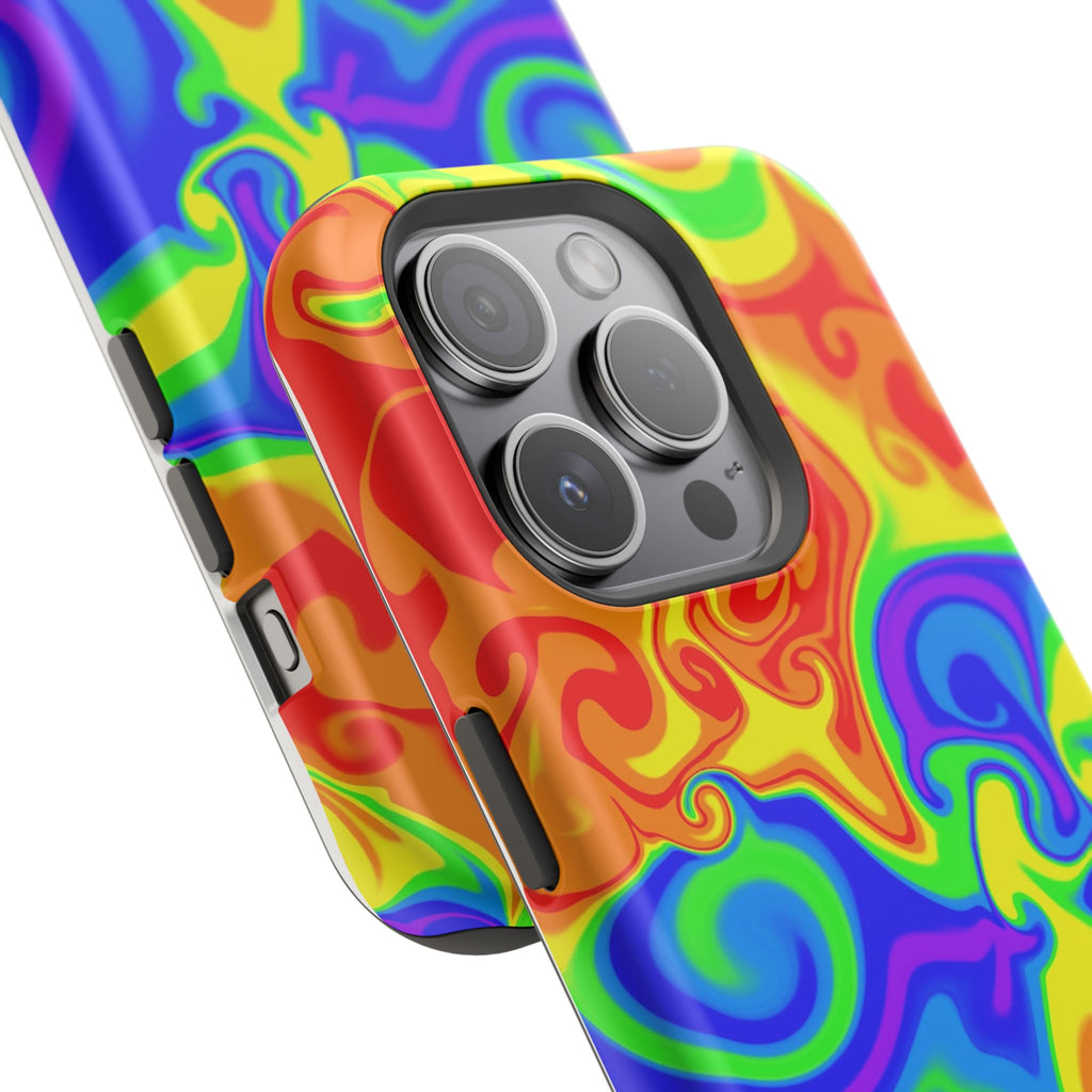 Psychedelic Swirl Magnetic Impact-Resistant Phone Case