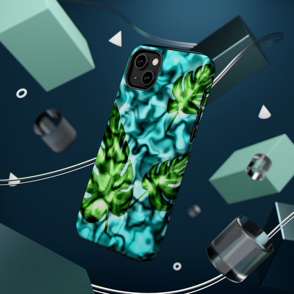 Phone Case — Tropical Monstera Leaves Magnetic Impact-Resistant Cover