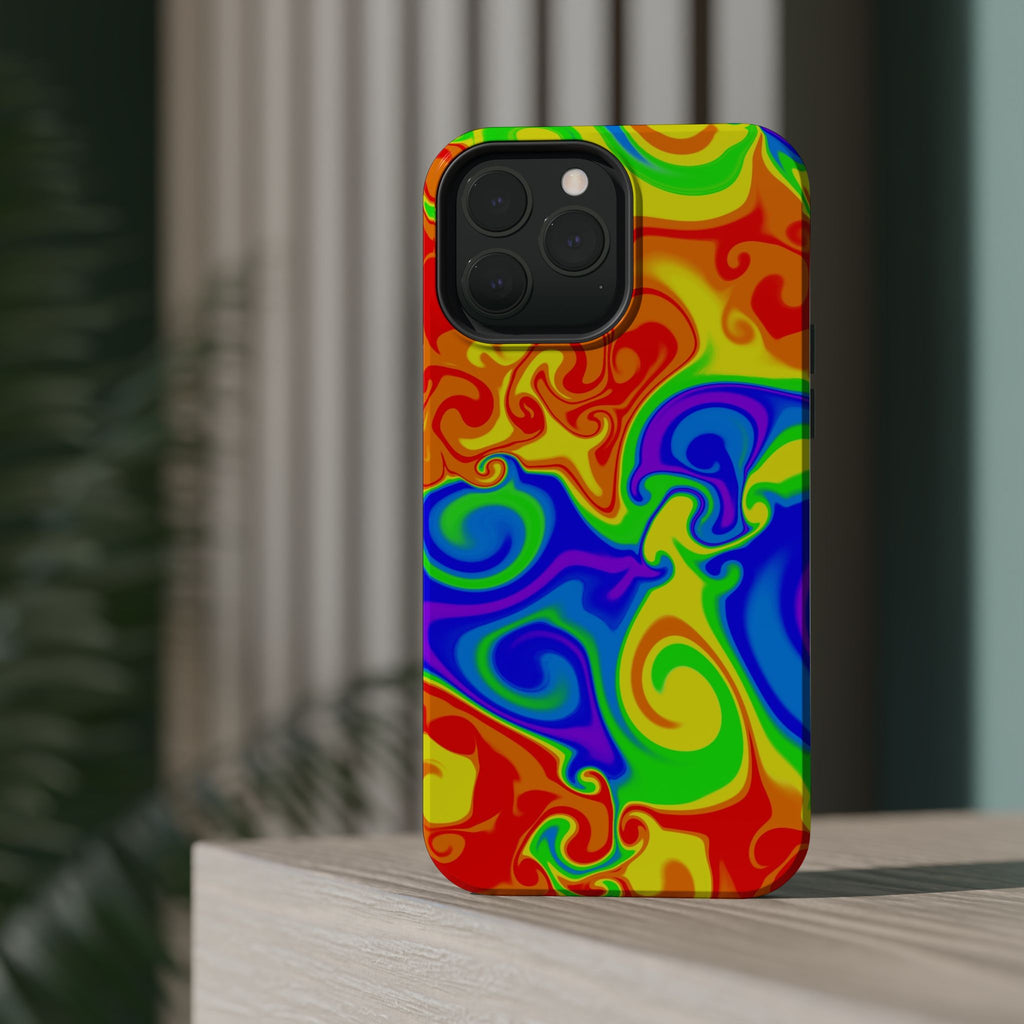Psychedelic Swirl Magnetic Impact-Resistant Phone Case