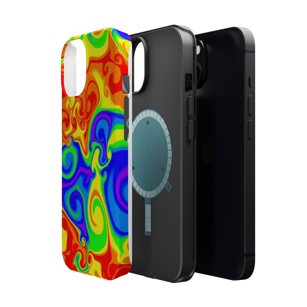 Psychedelic Swirl Magnetic Impact-Resistant Phone Case
