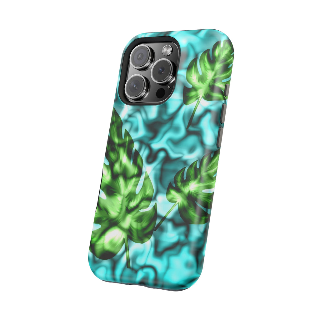 Phone Case — Tropical Monstera Leaves Magnetic Impact-Resistant Cover
