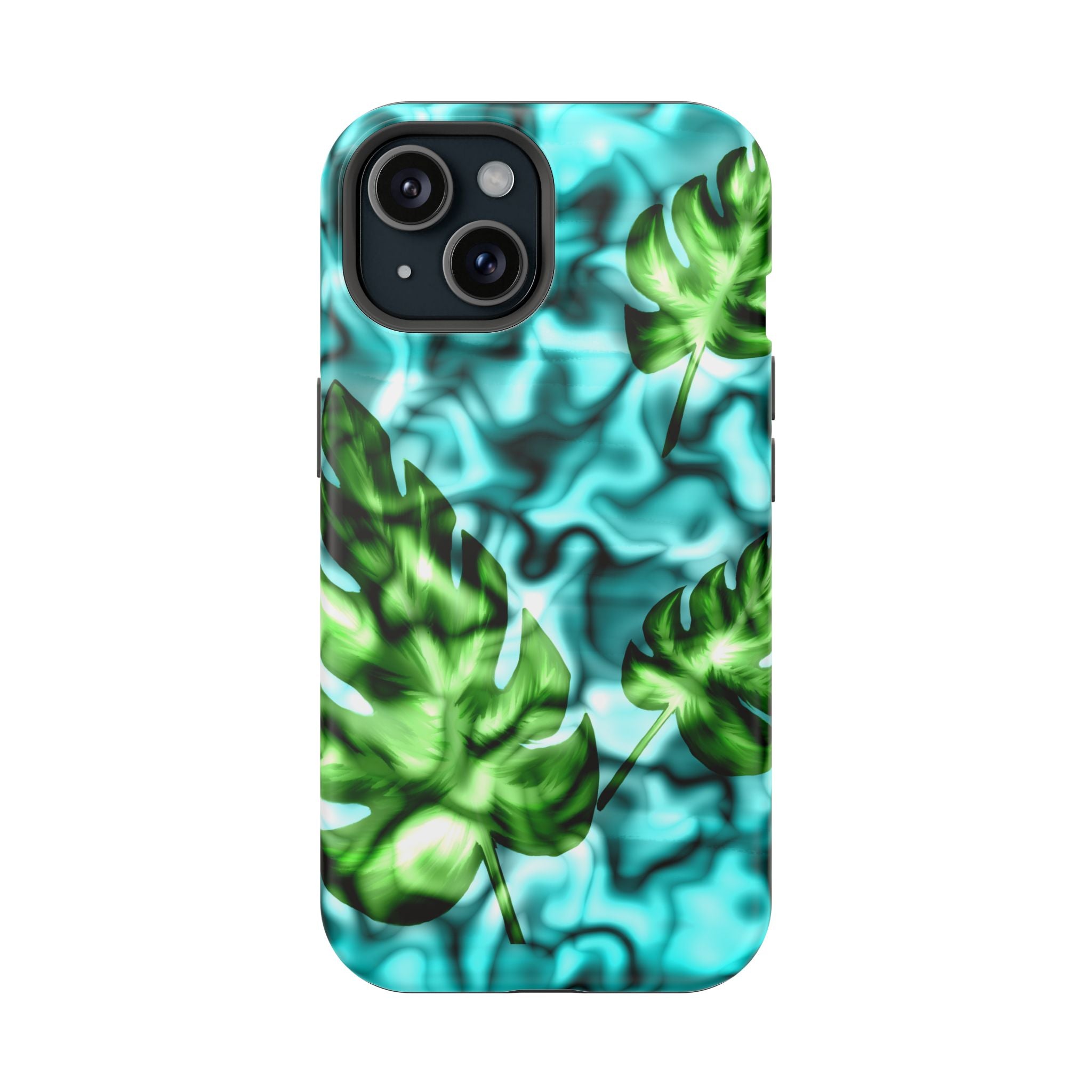 Phone Case — Tropical Monstera Leaves Magnetic Impact-Resistant Cover