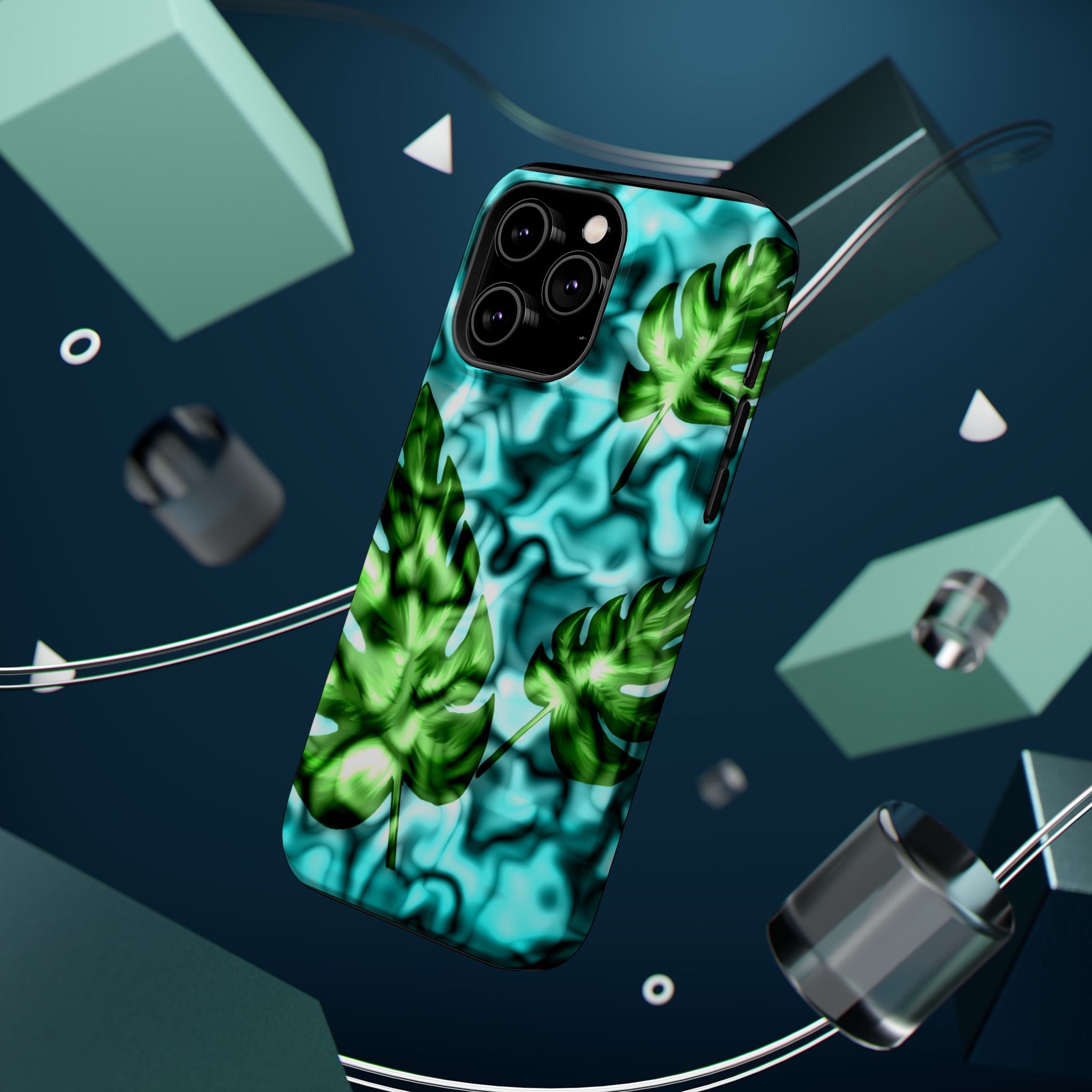 Phone Case — Tropical Monstera Leaves Magnetic Impact-Resistant Cover
