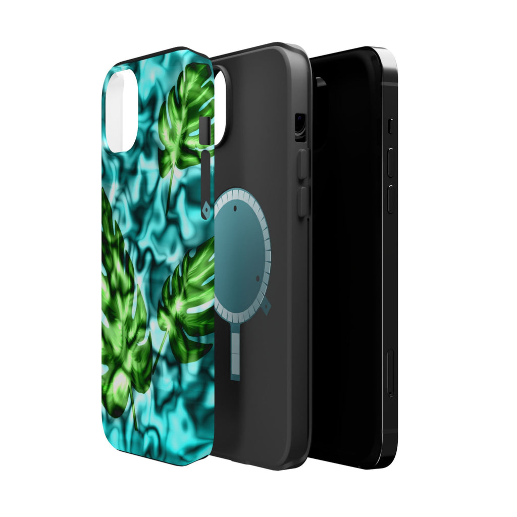 Phone Case — Tropical Monstera Leaves Magnetic Impact-Resistant Cover