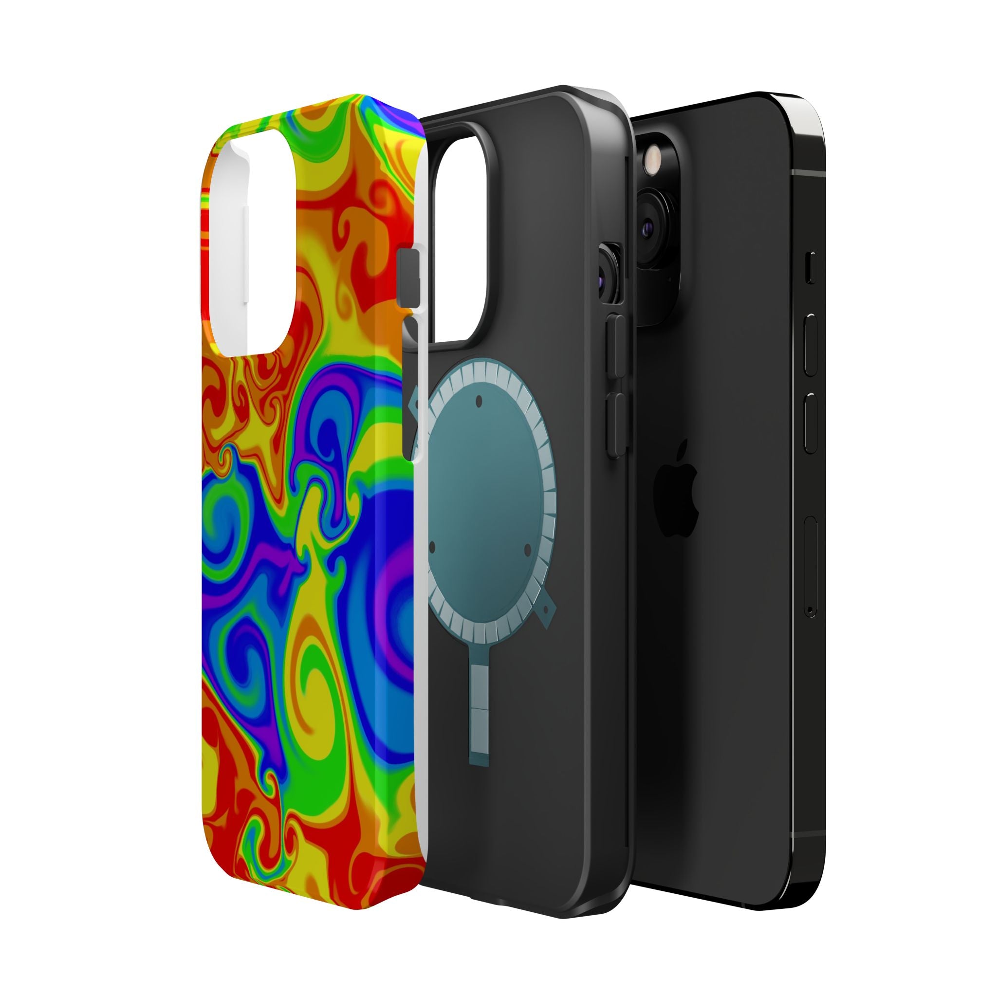 Psychedelic Swirl Magnetic Impact-Resistant Phone Case