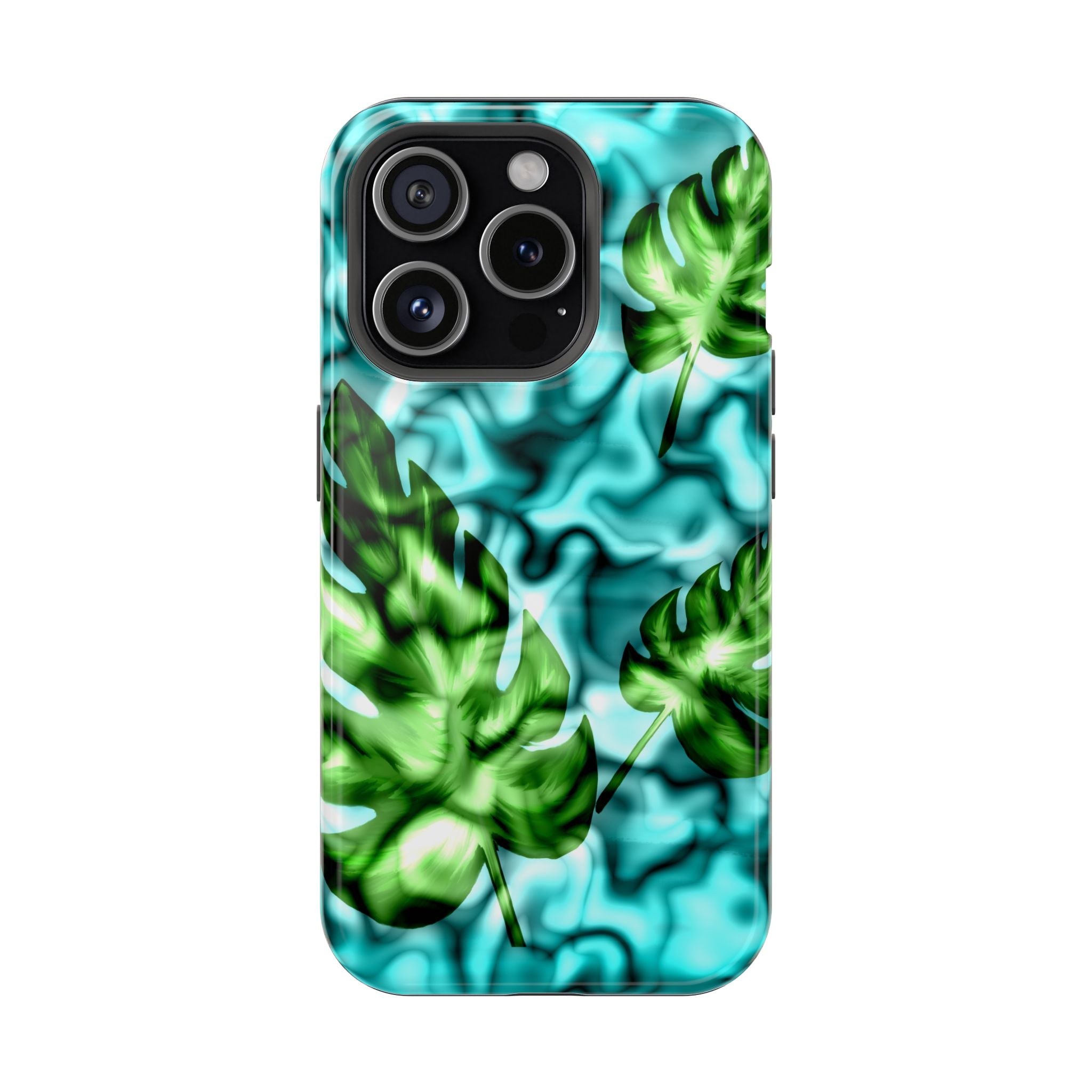 Phone Case — Tropical Monstera Leaves Magnetic Impact-Resistant Cover