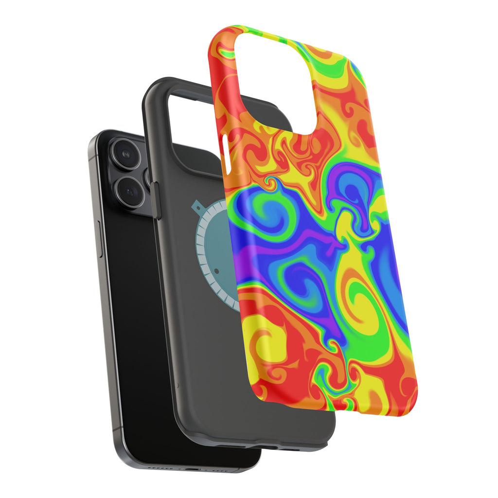 Psychedelic Swirl Magnetic Impact-Resistant Phone Case