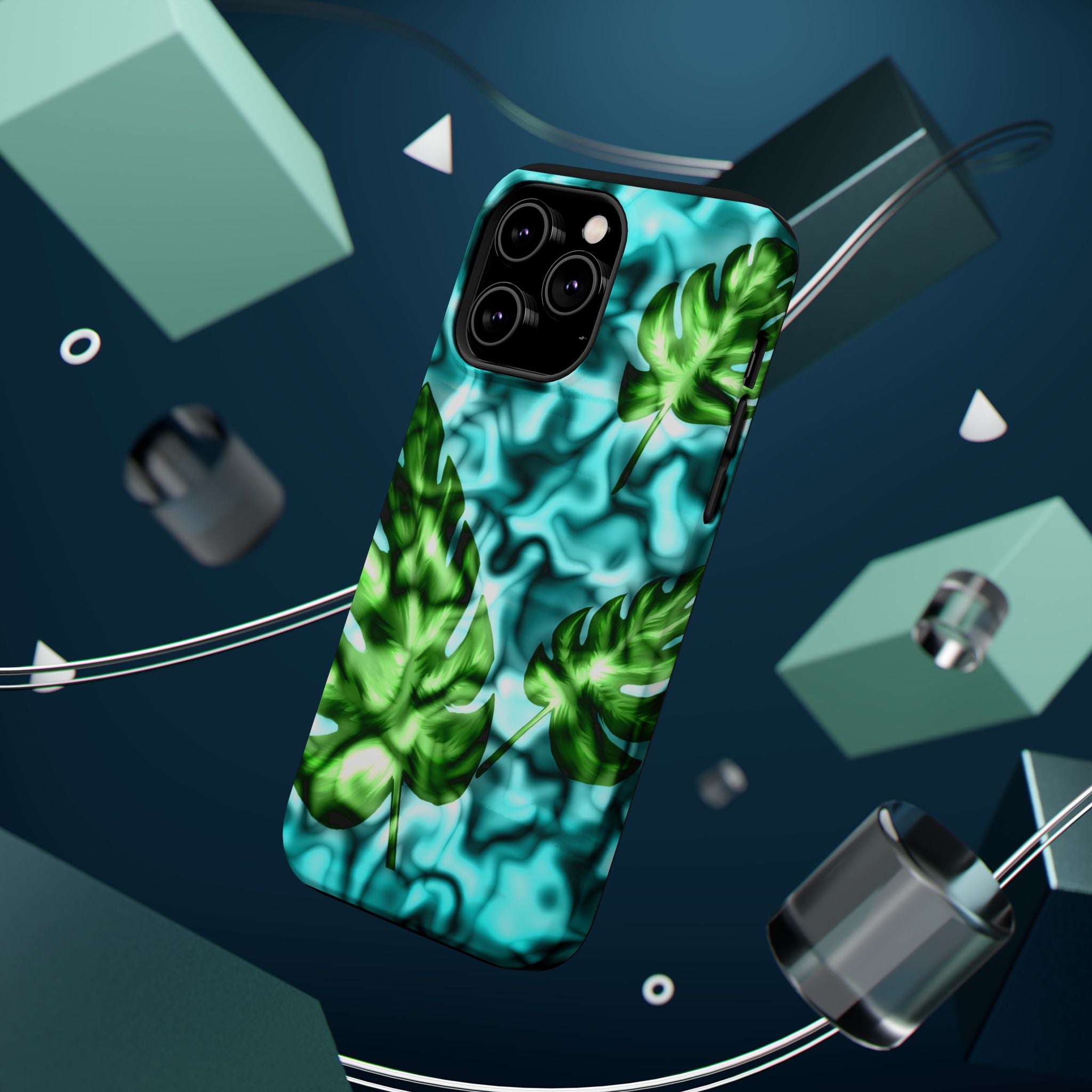 Phone Case — Tropical Monstera Leaves Magnetic Impact-Resistant Cover