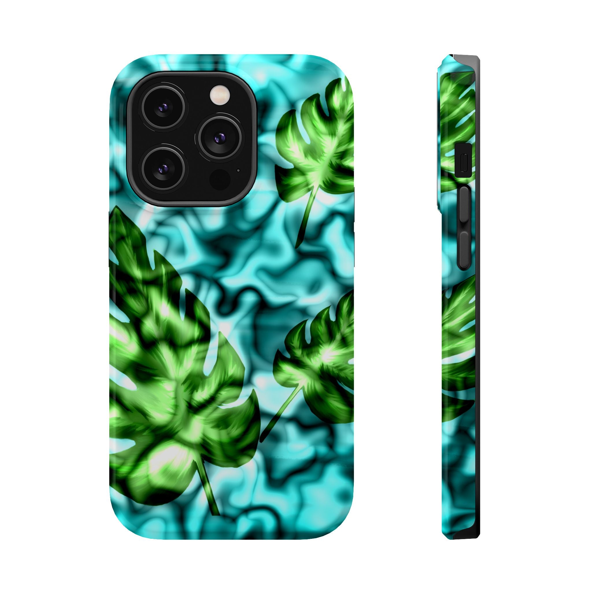 Phone Case — Tropical Monstera Leaves Magnetic Impact-Resistant Cover