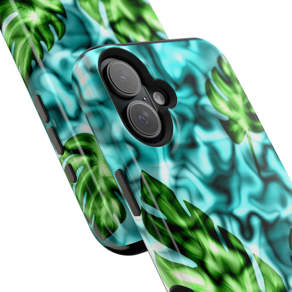 Phone Case — Tropical Monstera Leaves Magnetic Impact-Resistant Cover