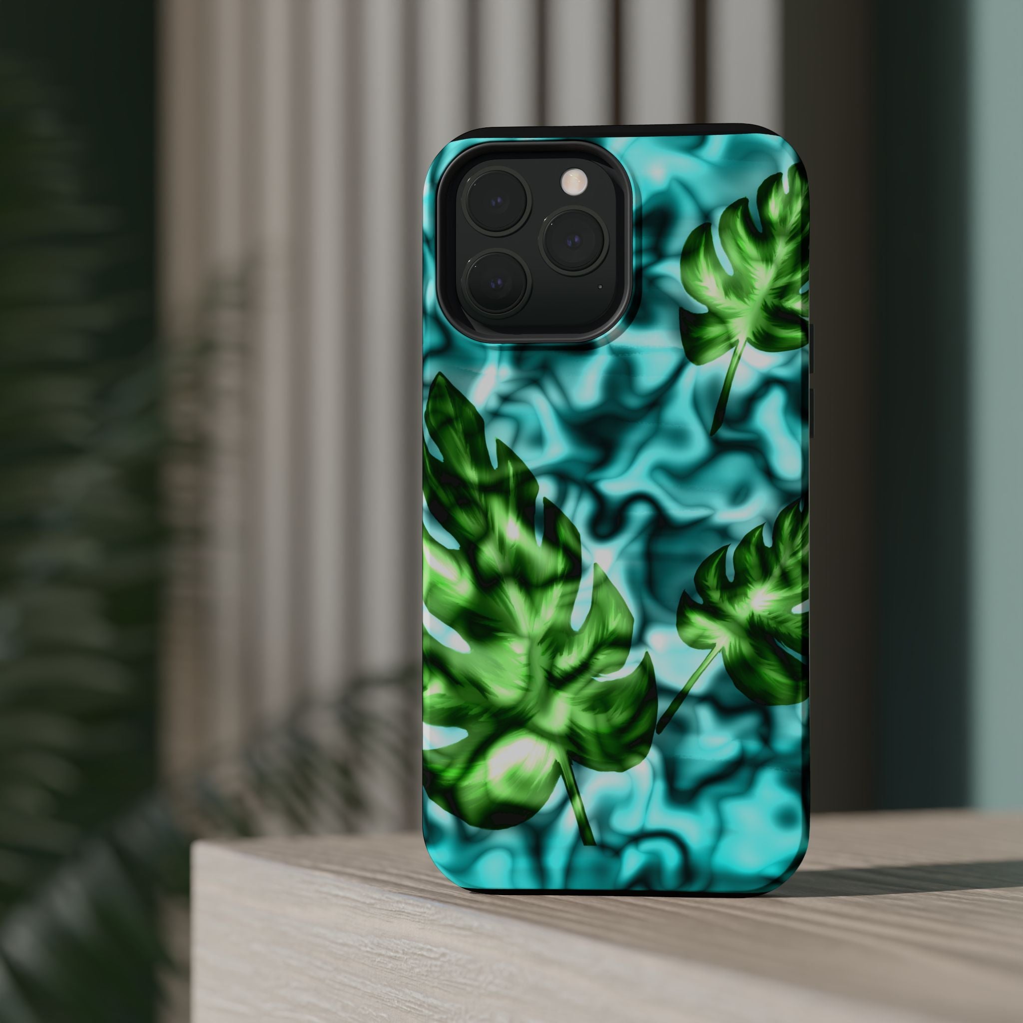 Phone Case — Tropical Monstera Leaves Magnetic Impact-Resistant Cover