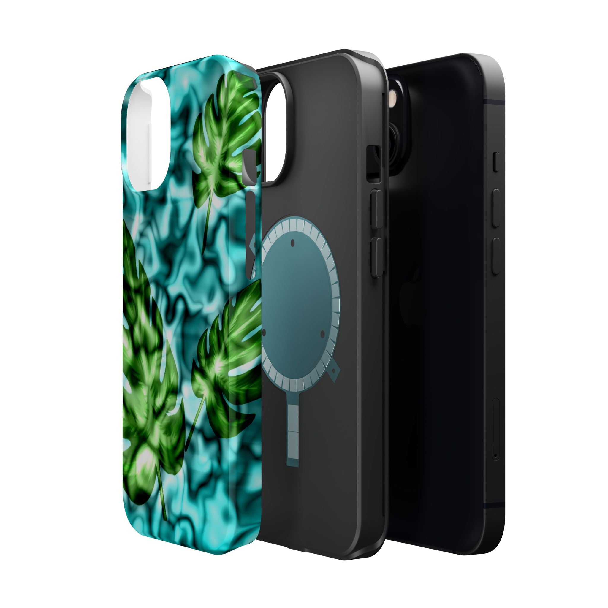 Phone Case — Tropical Monstera Leaves Magnetic Impact-Resistant Cover