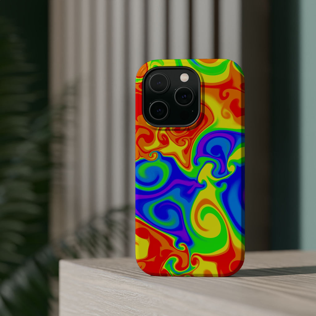Psychedelic Swirl Magnetic Impact-Resistant Phone Case