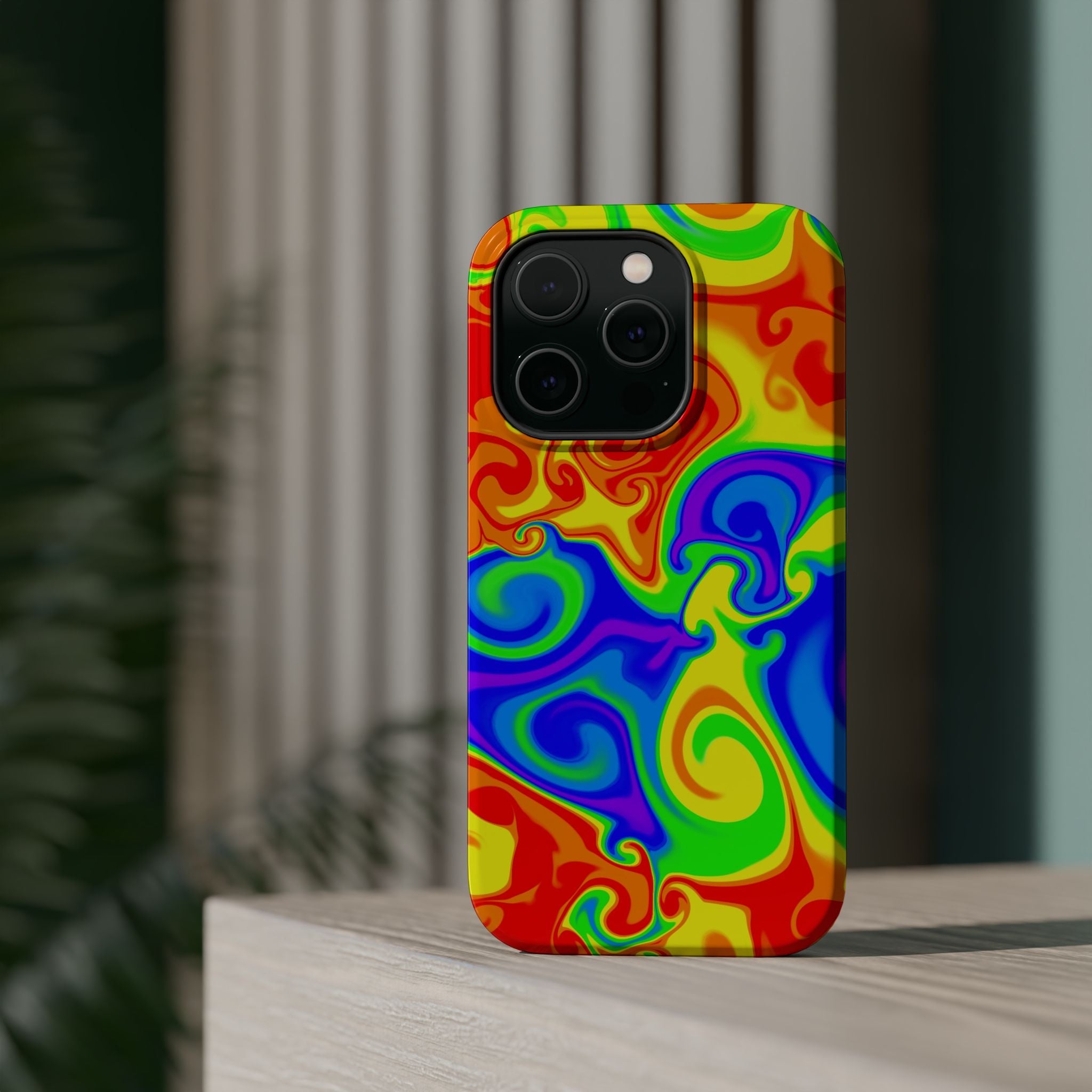 Psychedelic Swirl Magnetic Impact-Resistant Phone Case