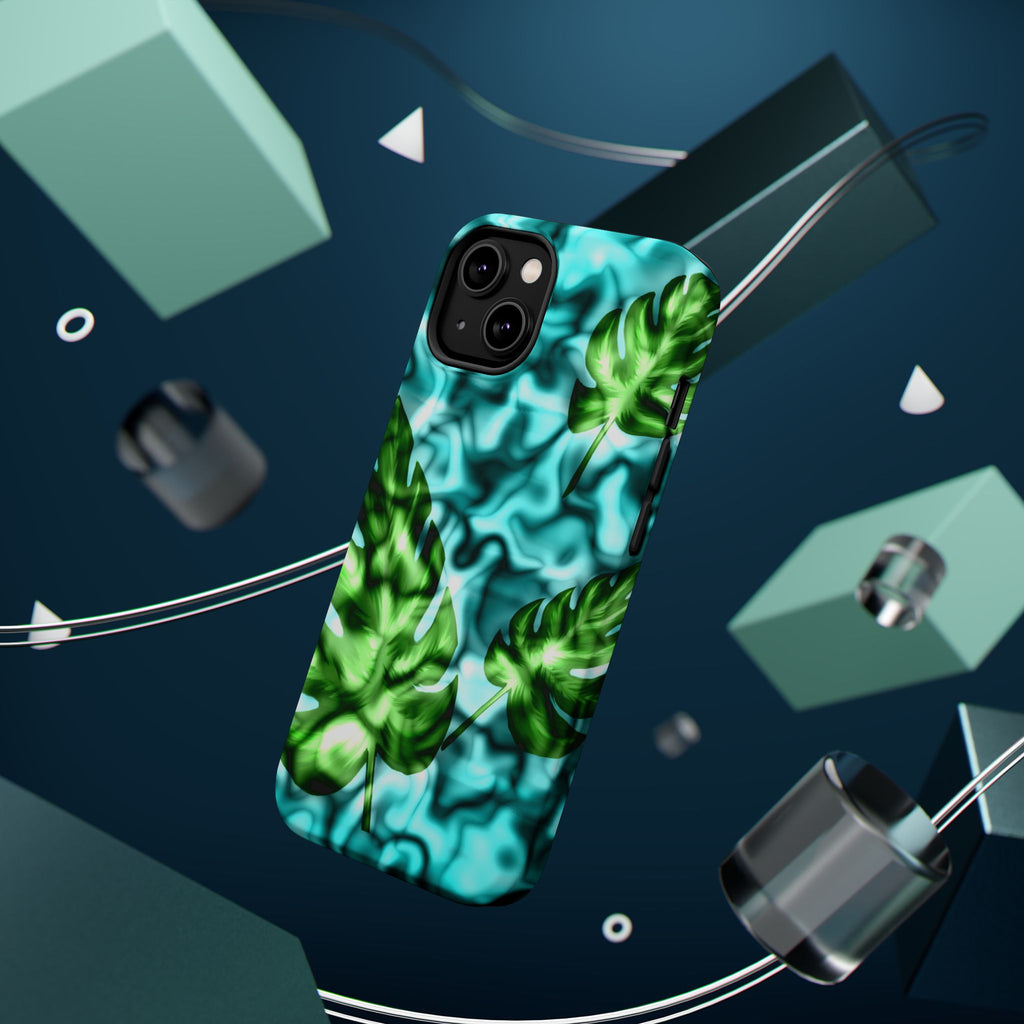 Phone Case — Tropical Monstera Leaves Magnetic Impact-Resistant Cover