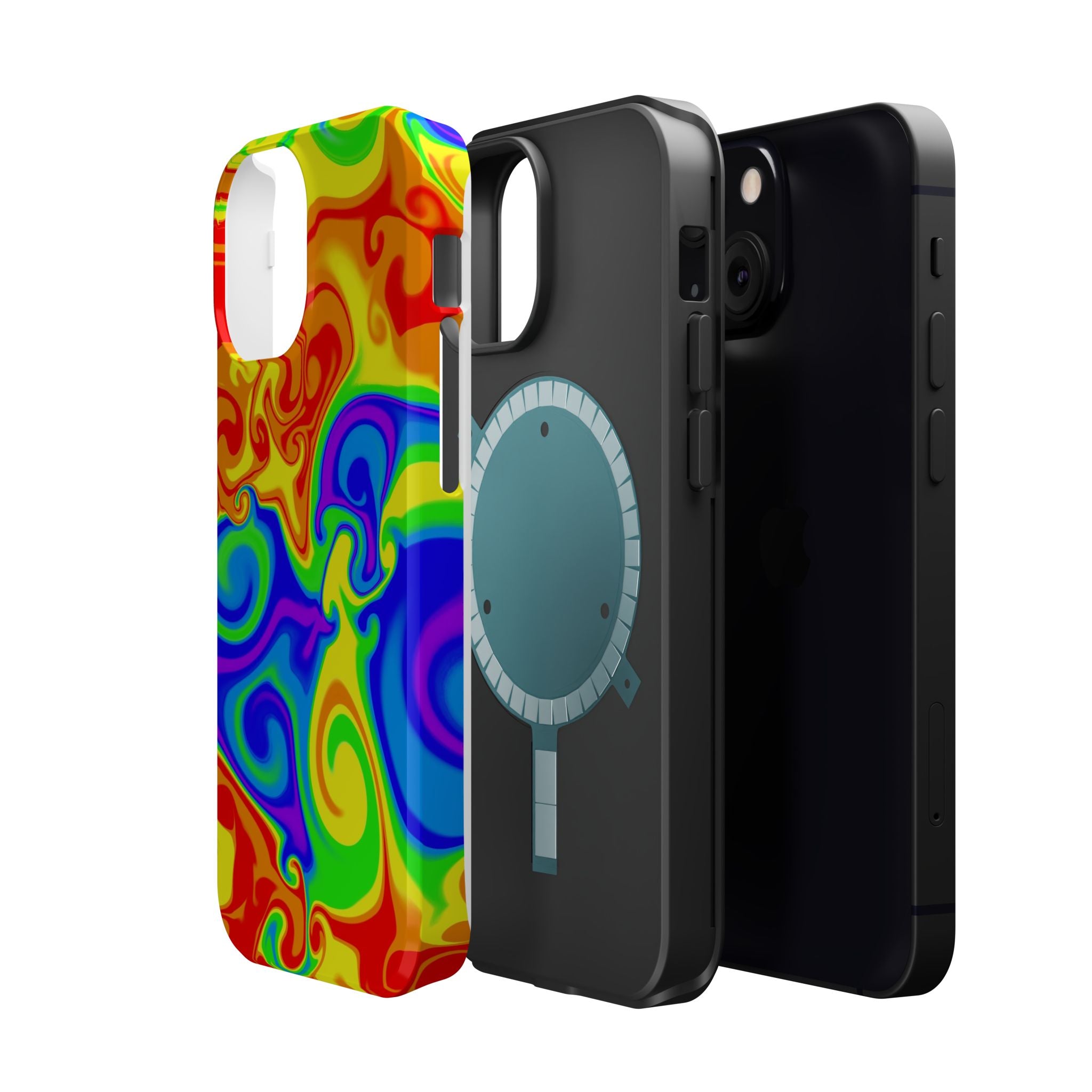 Psychedelic Swirl Magnetic Impact-Resistant Phone Case