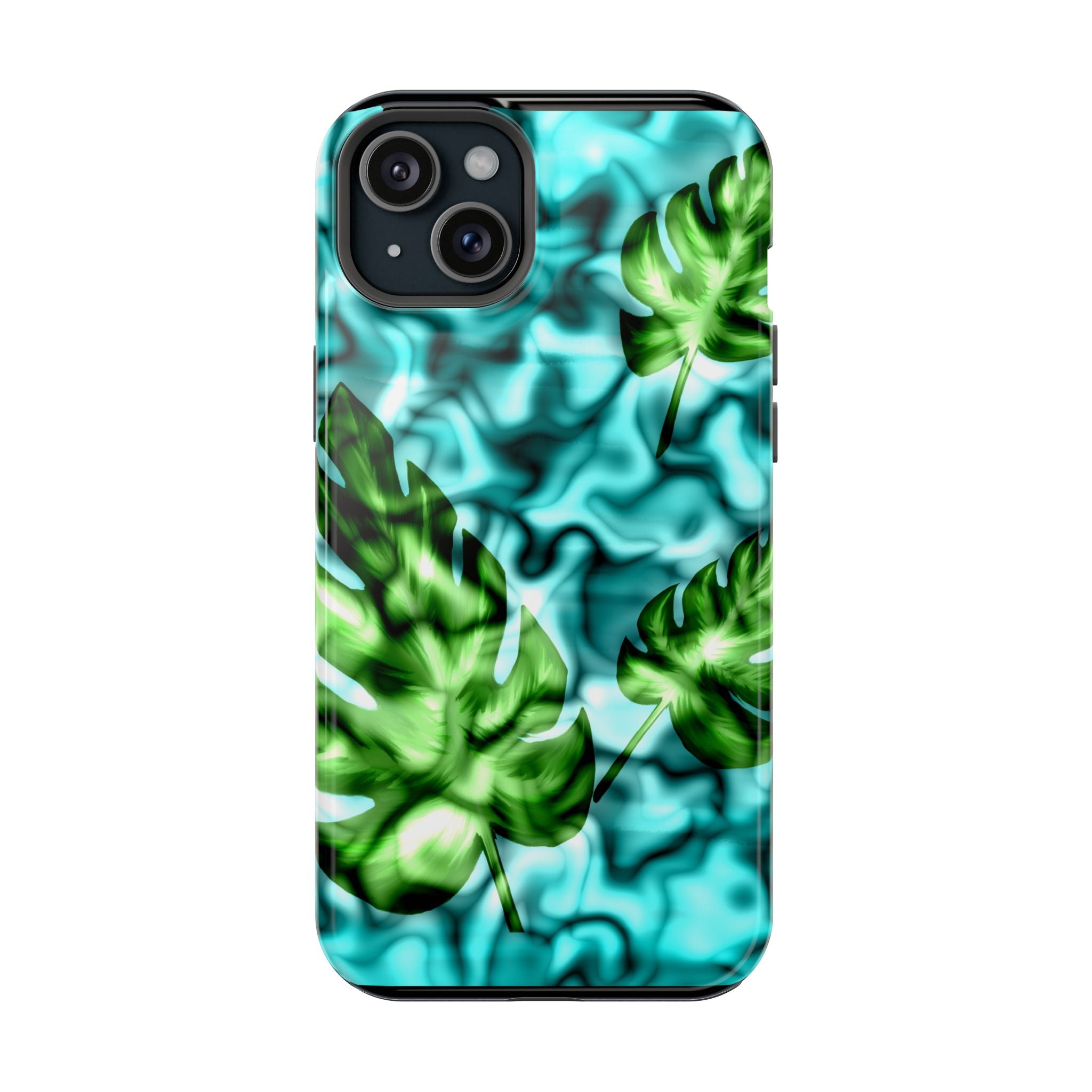 Phone Case — Tropical Monstera Leaves Magnetic Impact-Resistant Cover