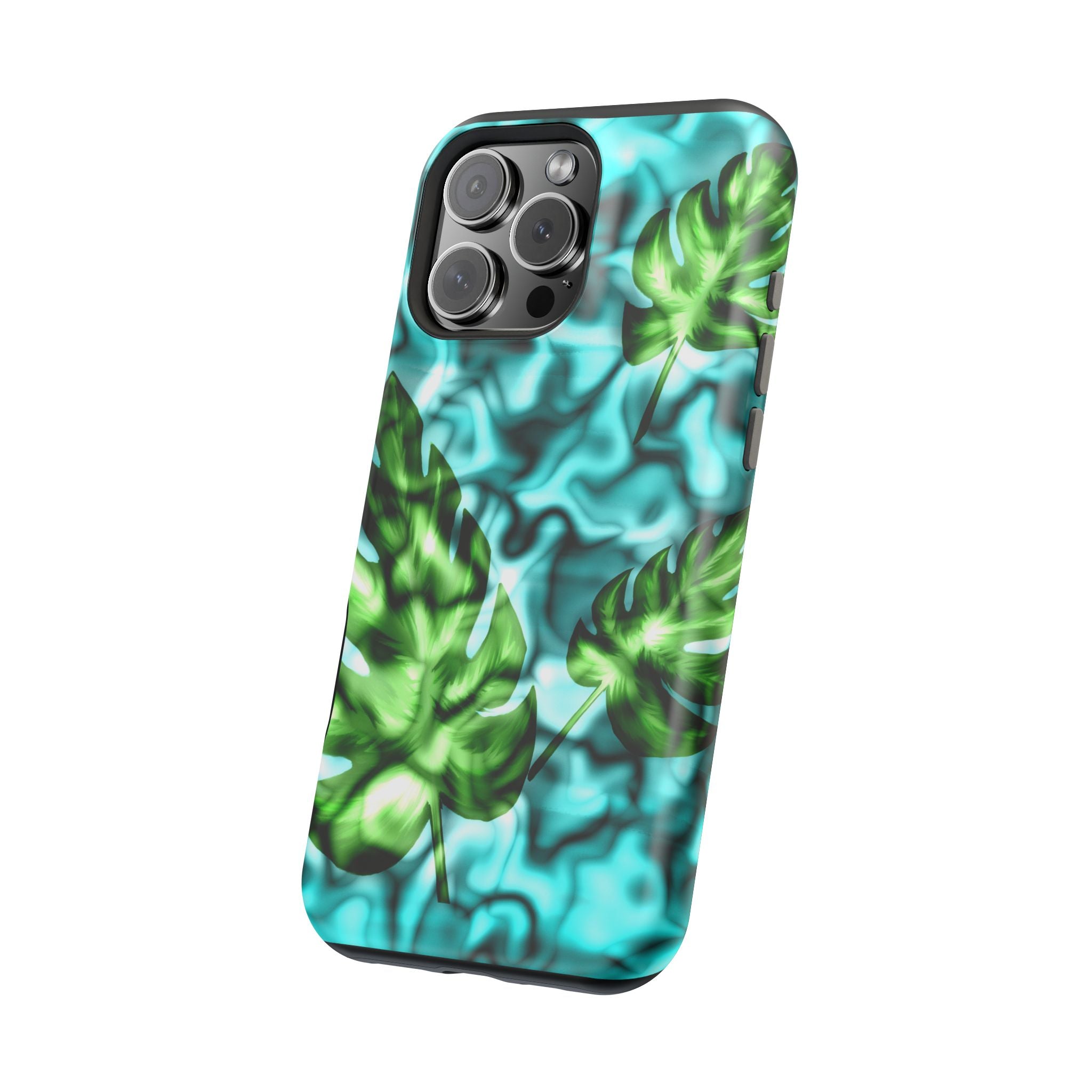 Phone Case — Tropical Monstera Leaves Magnetic Impact-Resistant Cover