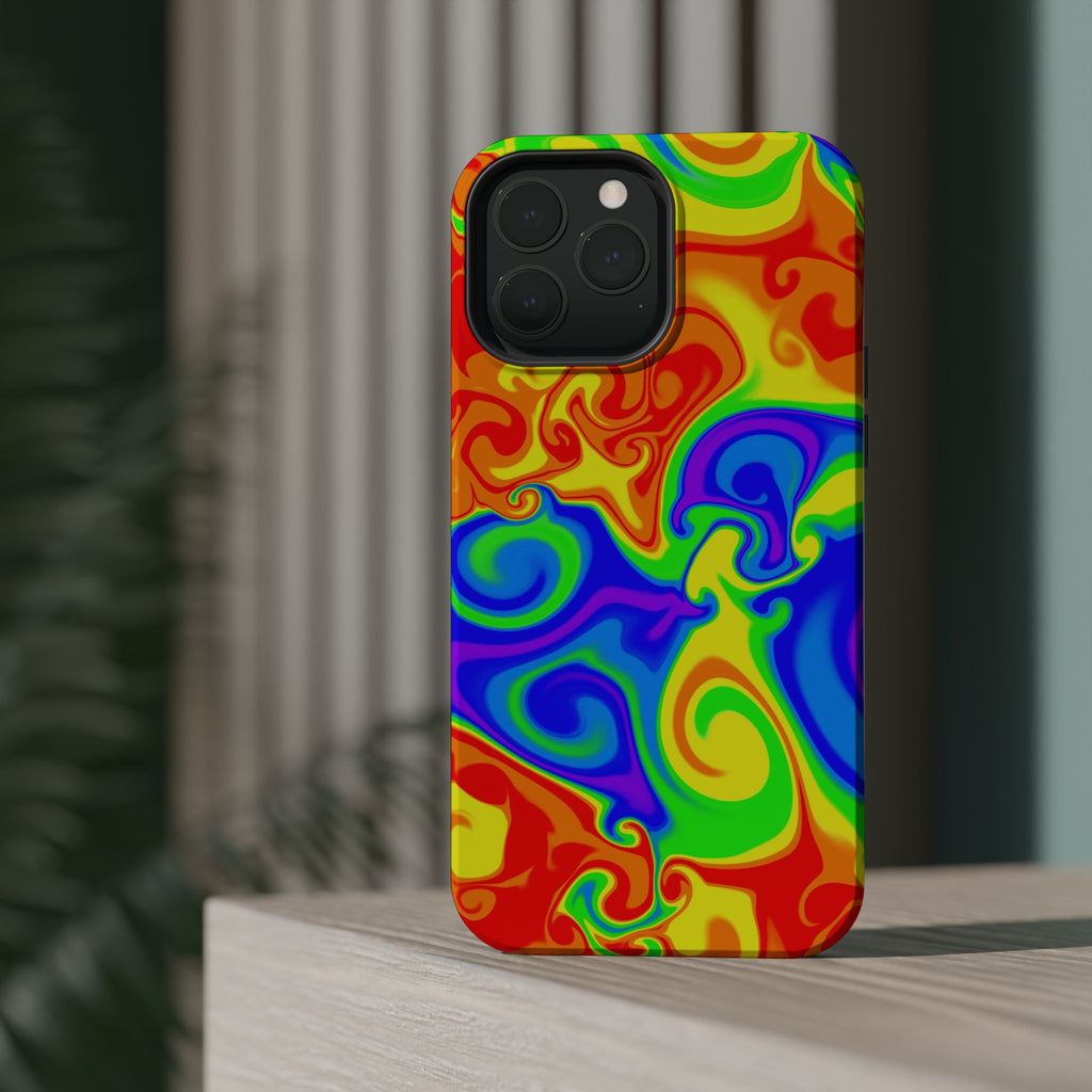 Psychedelic Swirl Magnetic Impact-Resistant Phone Case