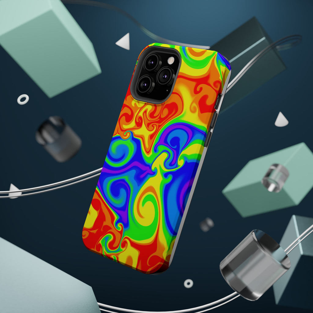 Psychedelic Swirl Magnetic Impact-Resistant Phone Case