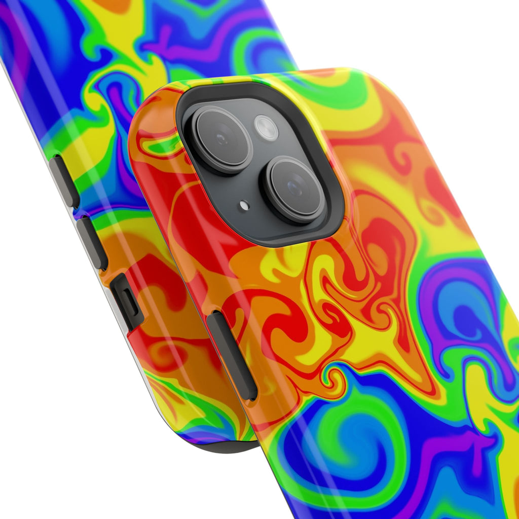 Psychedelic Swirl Magnetic Impact-Resistant Phone Case