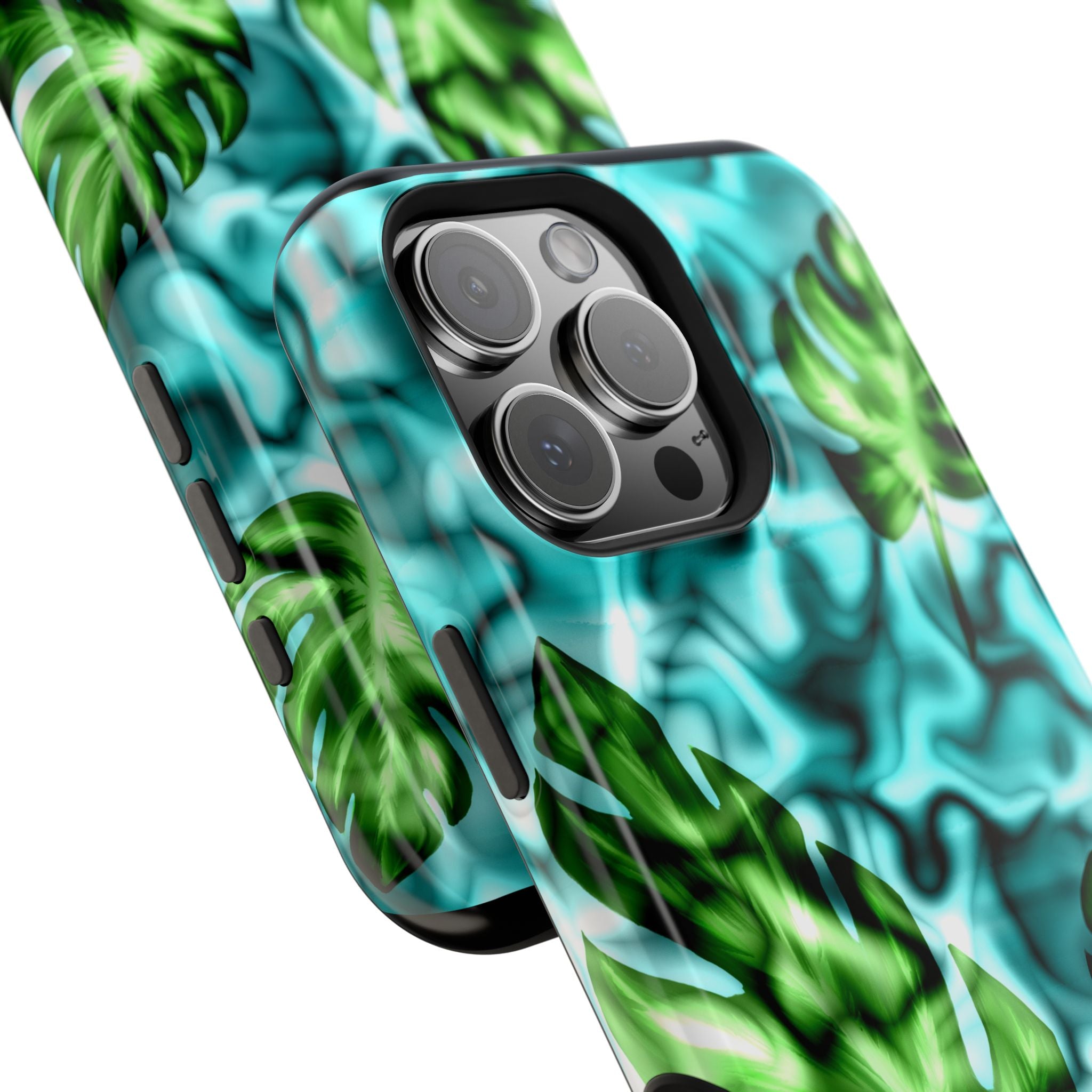 Phone Case — Tropical Monstera Leaves Magnetic Impact-Resistant Cover