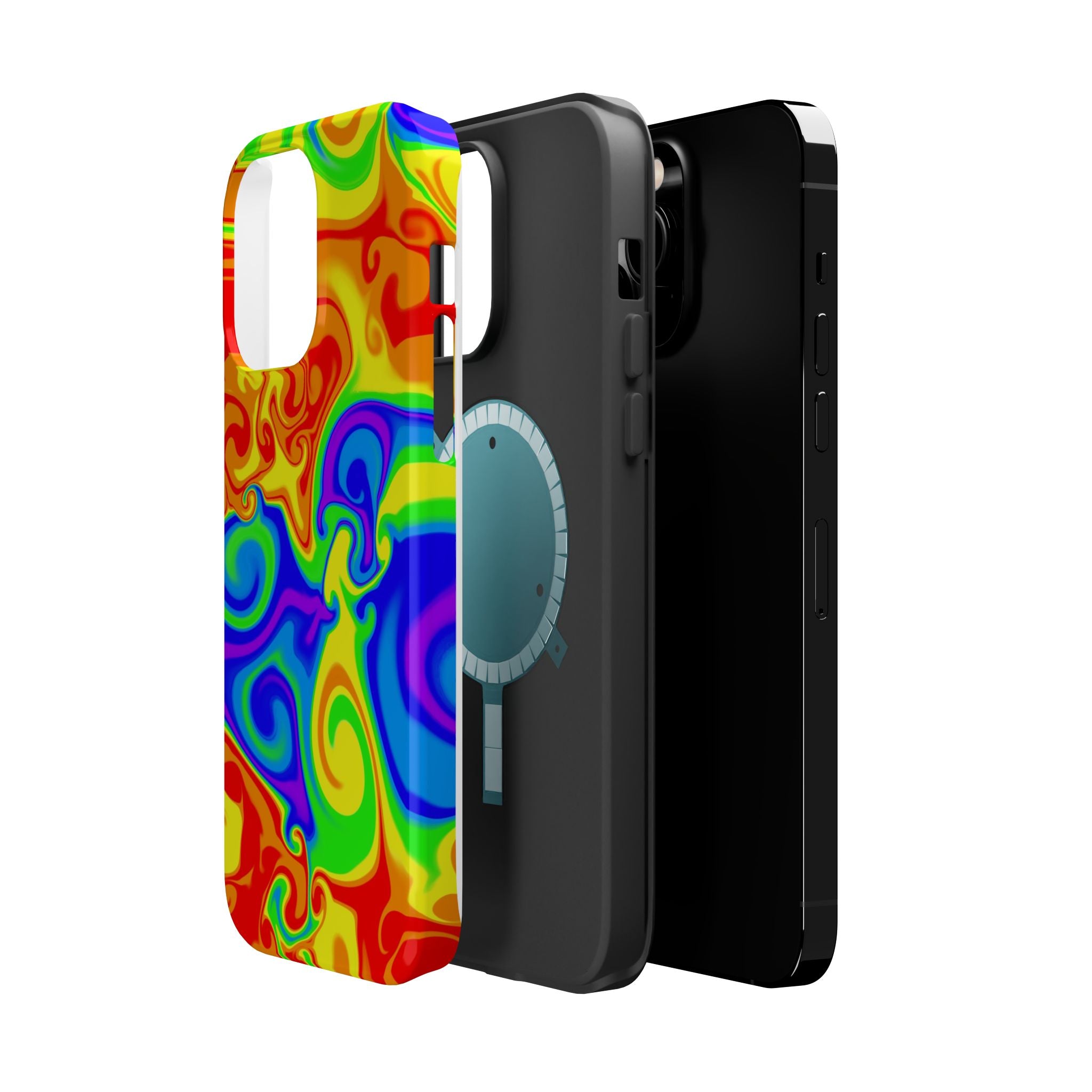 Psychedelic Swirl Magnetic Impact-Resistant Phone Case