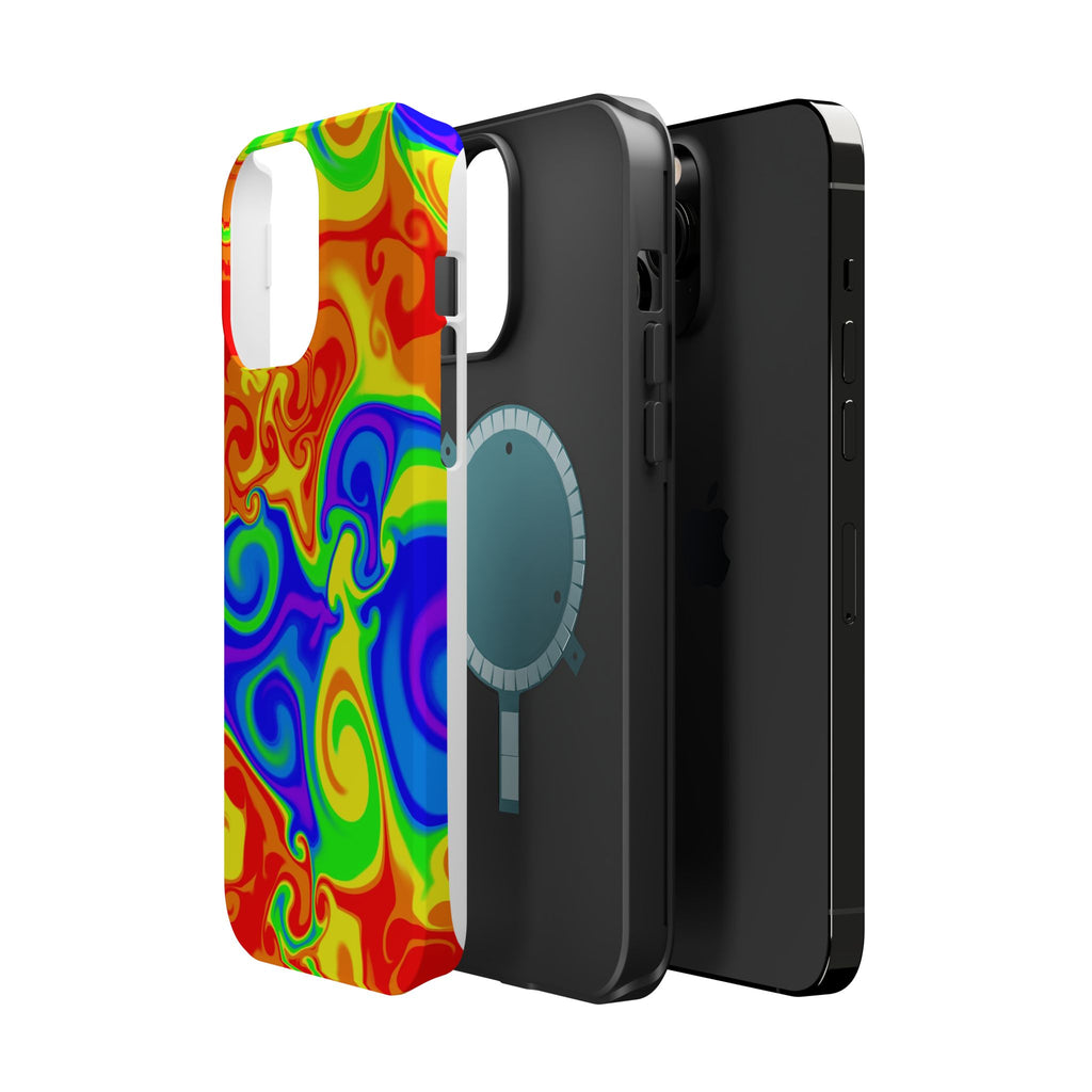 Psychedelic Swirl Magnetic Impact-Resistant Phone Case
