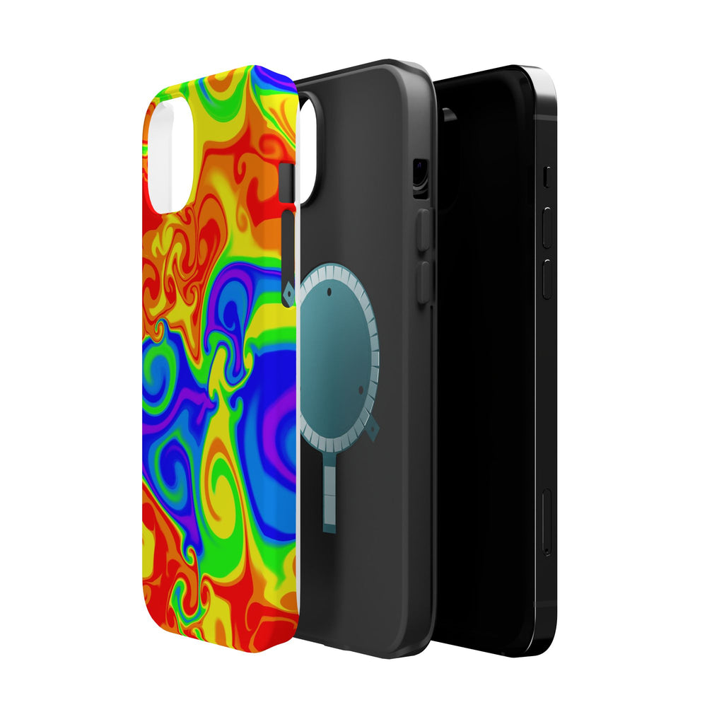 Psychedelic Swirl Magnetic Impact-Resistant Phone Case