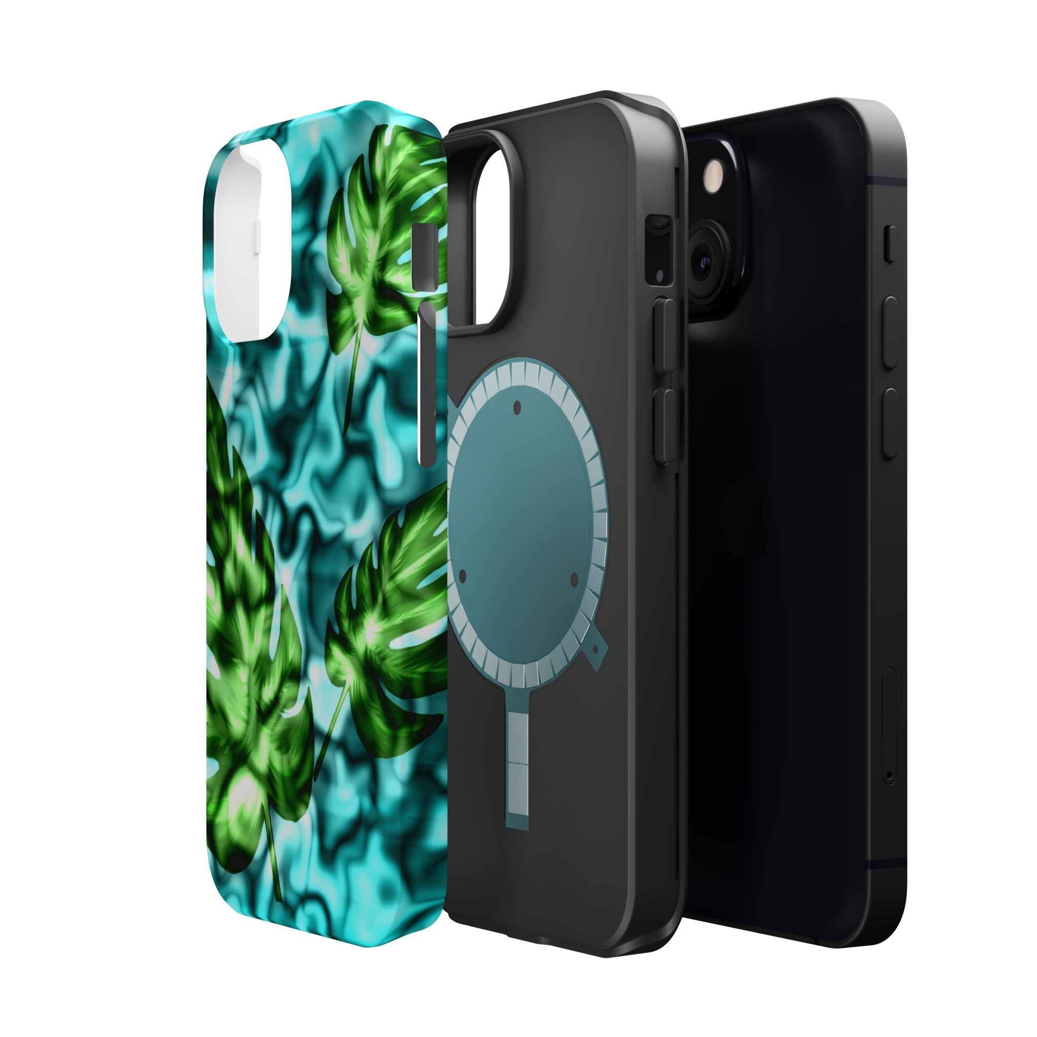 Phone Case — Tropical Monstera Leaves Magnetic Impact-Resistant Cover