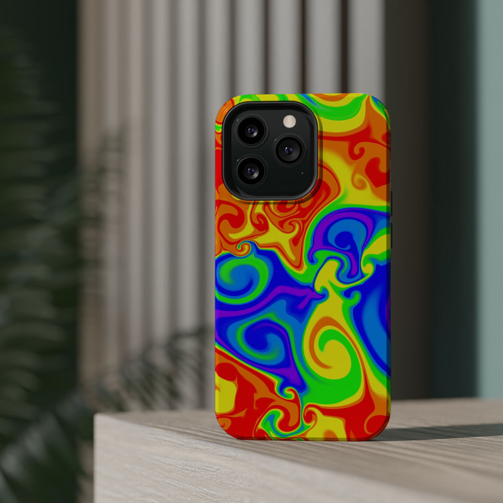 Psychedelic Swirl Magnetic Impact-Resistant Phone Case