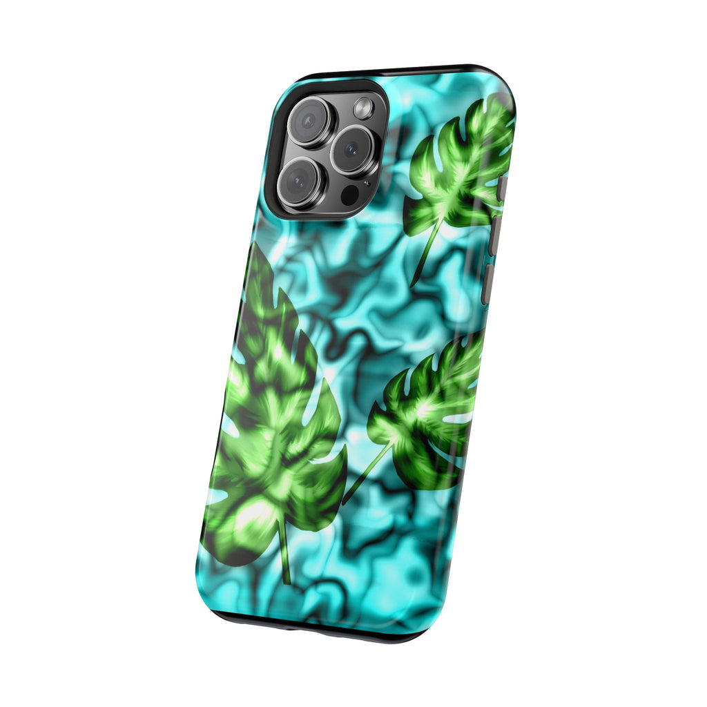 Phone Case — Tropical Monstera Leaves Magnetic Impact-Resistant Cover